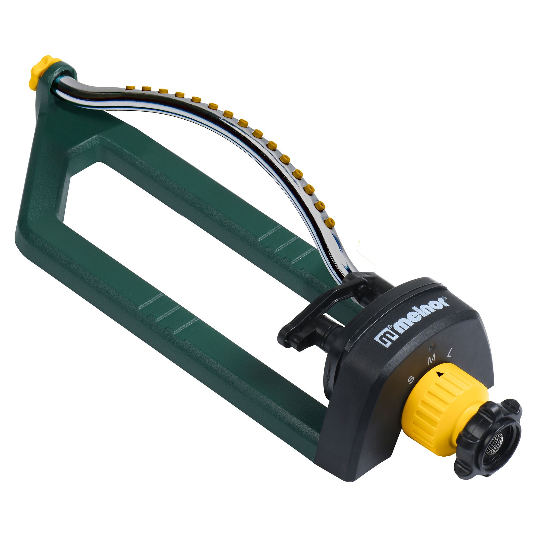 Melnor Oscillating Sprinkler 3000sf S-M-L Knob — priced per each; minimum 6; multiples of 6