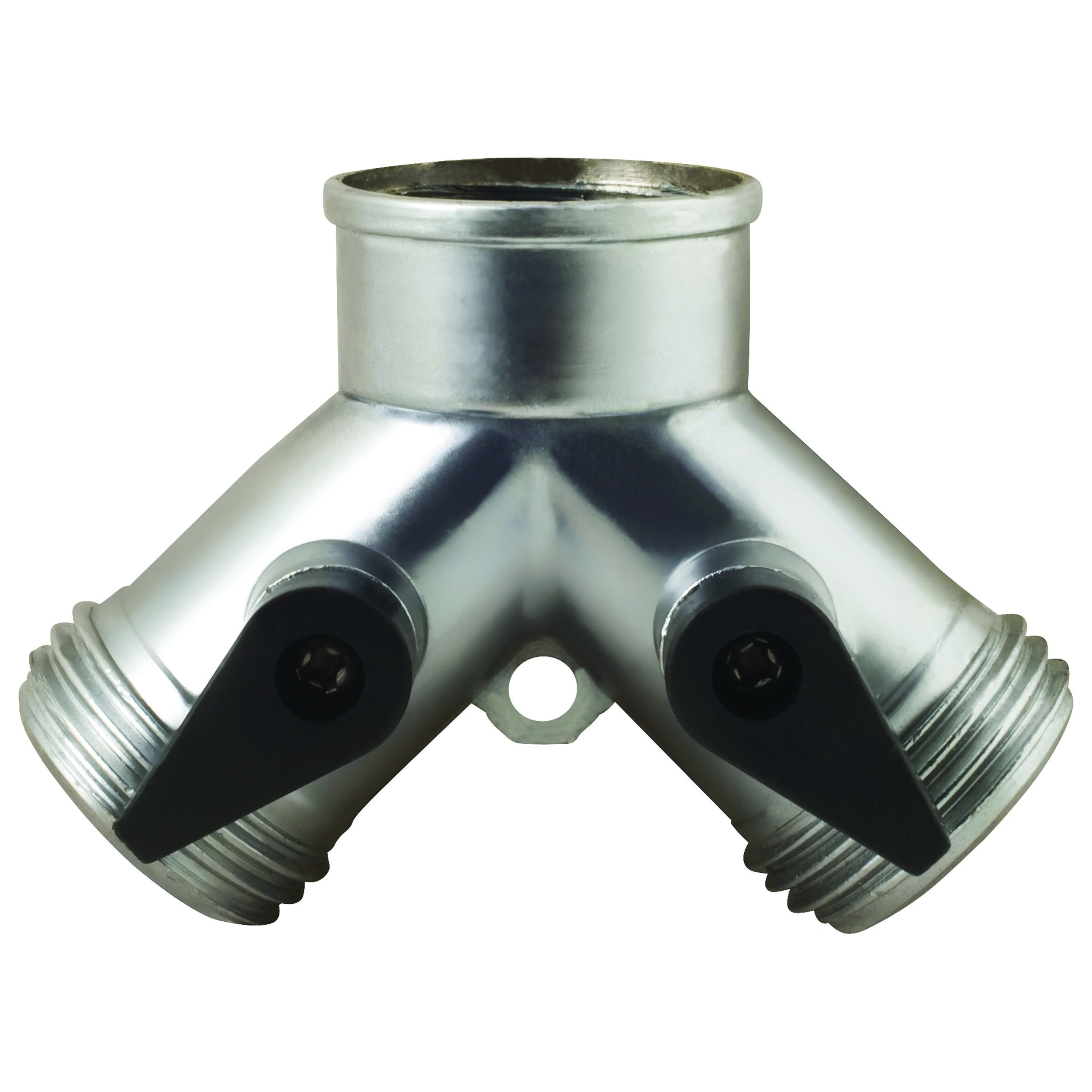 Melnor 2 Way Metal Hose Connector W/ Shut Off Valves — priced per each; minimum 10; multiples of 10