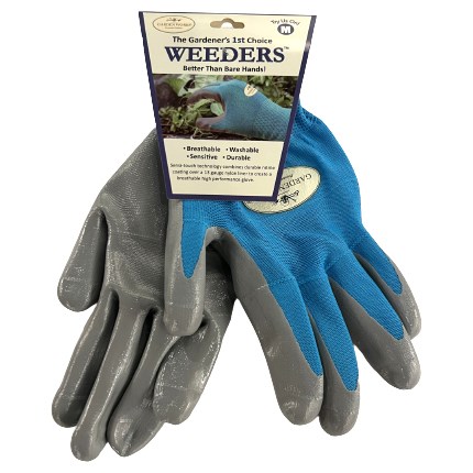 Garden Works Large Weeders Glove Blue — priced per each; minimum 6; multiples of 6