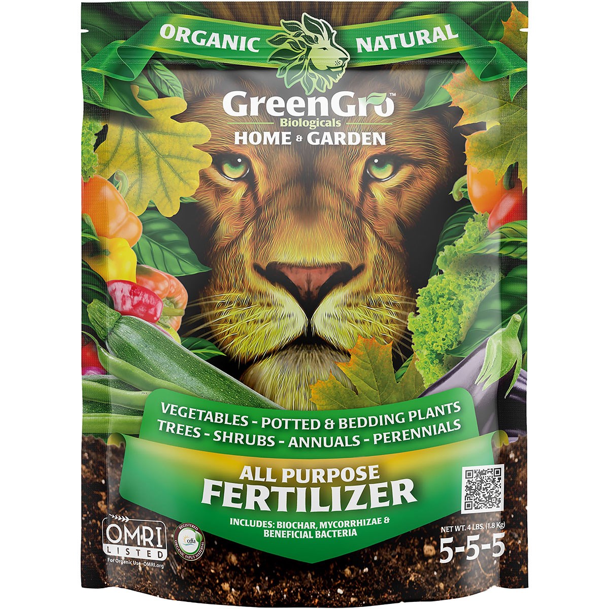 GreenGro Biologicals 4lb Home & Garden All Purpose Fertilizer — priced per each; minimum 10; multiples of 10