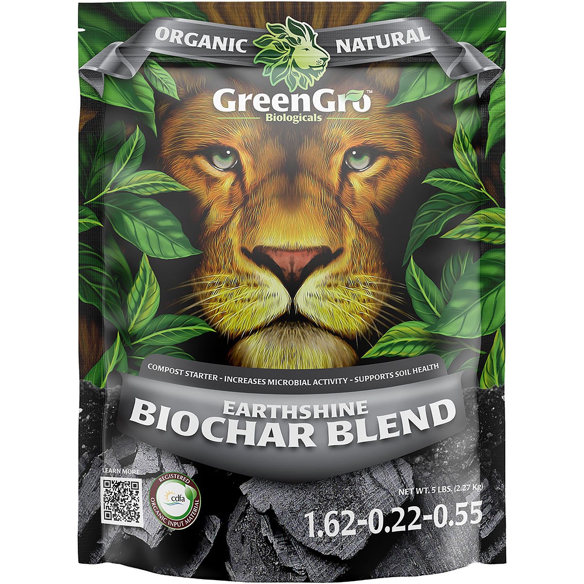 GreenGro Earthshine 2lb Biochar Blend — priced per each; minimum 8; multiples of 8