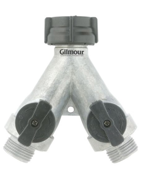 Gilmour Full Flow Metal Y Shut Off — priced per each; minimum 6; multiples of 6