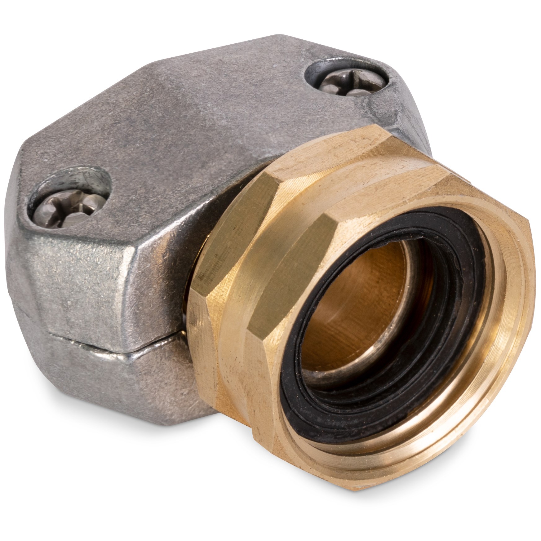 Gilmour Pro Brass Clamp Coupling 5/8" & 3/4" Female — priced per each; minimum 12; multiples of 12