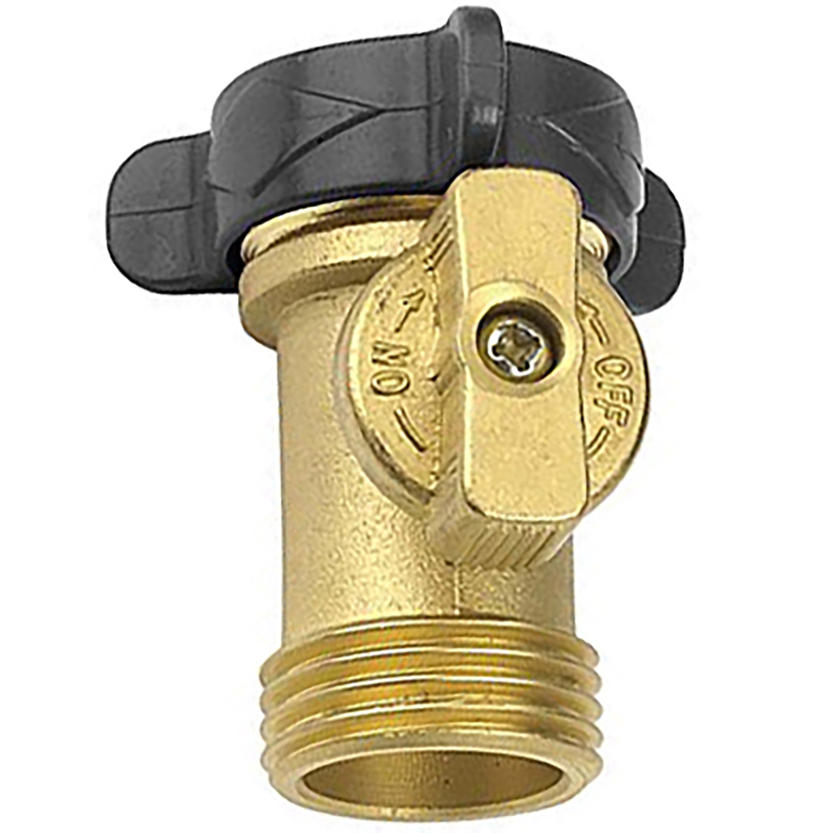 Gilmour Shut Off Valve Brass Single — priced per each; minimum 6; multiples of 6