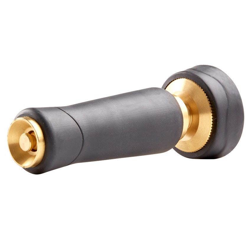 Gilmour Brass Twist Noz Full Size w/Rubber Grip — priced per each; minimum 12; multiples of 12