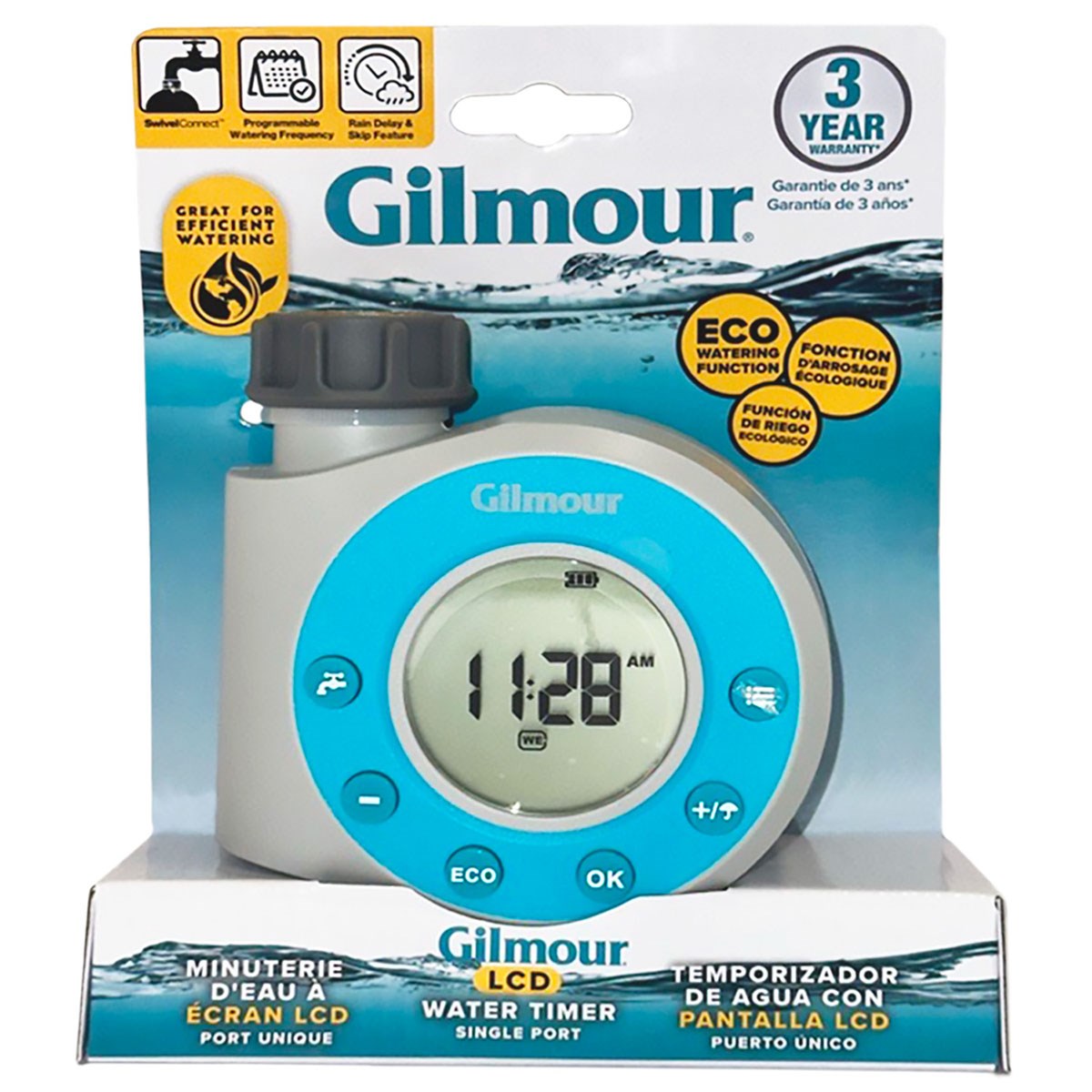 Gilmour Electrical Timer Single Outlet — priced per each; minimum 4; multiples of 4