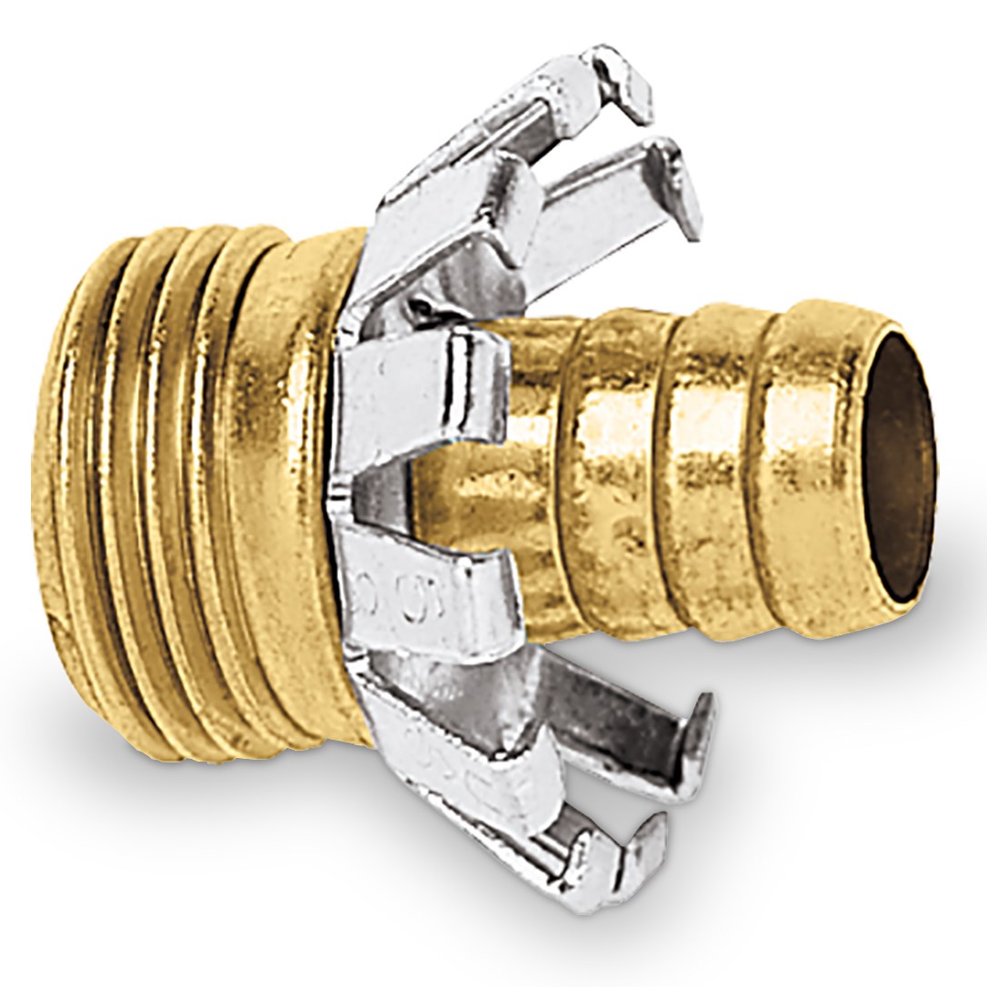 Gilmour Brass Coupling Male Coupling, 5/8" — priced per each; minimum 10; multiples of 10