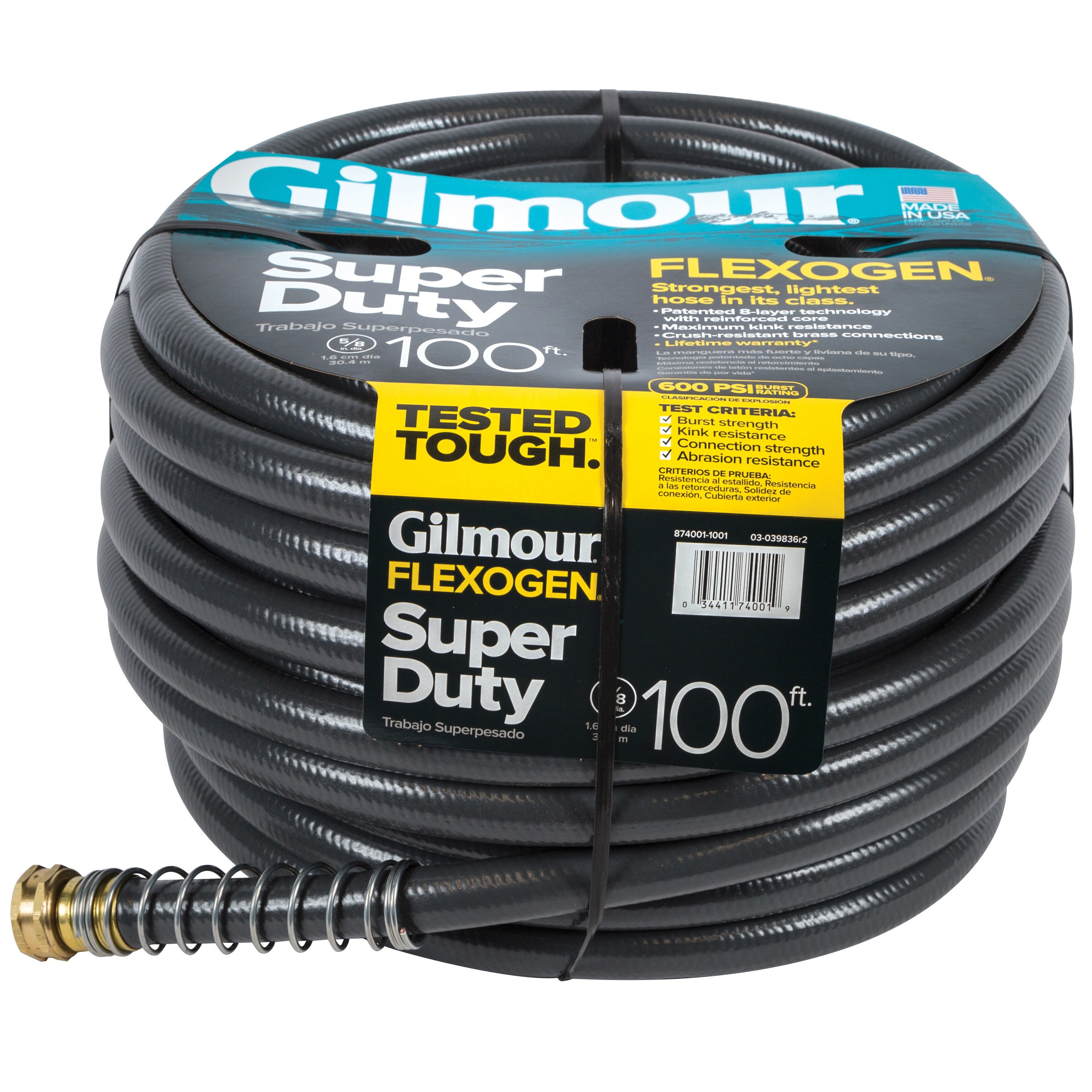 Gilmour Flexogen Super Duty 5/8" x 100' Gray Hose - Image 2