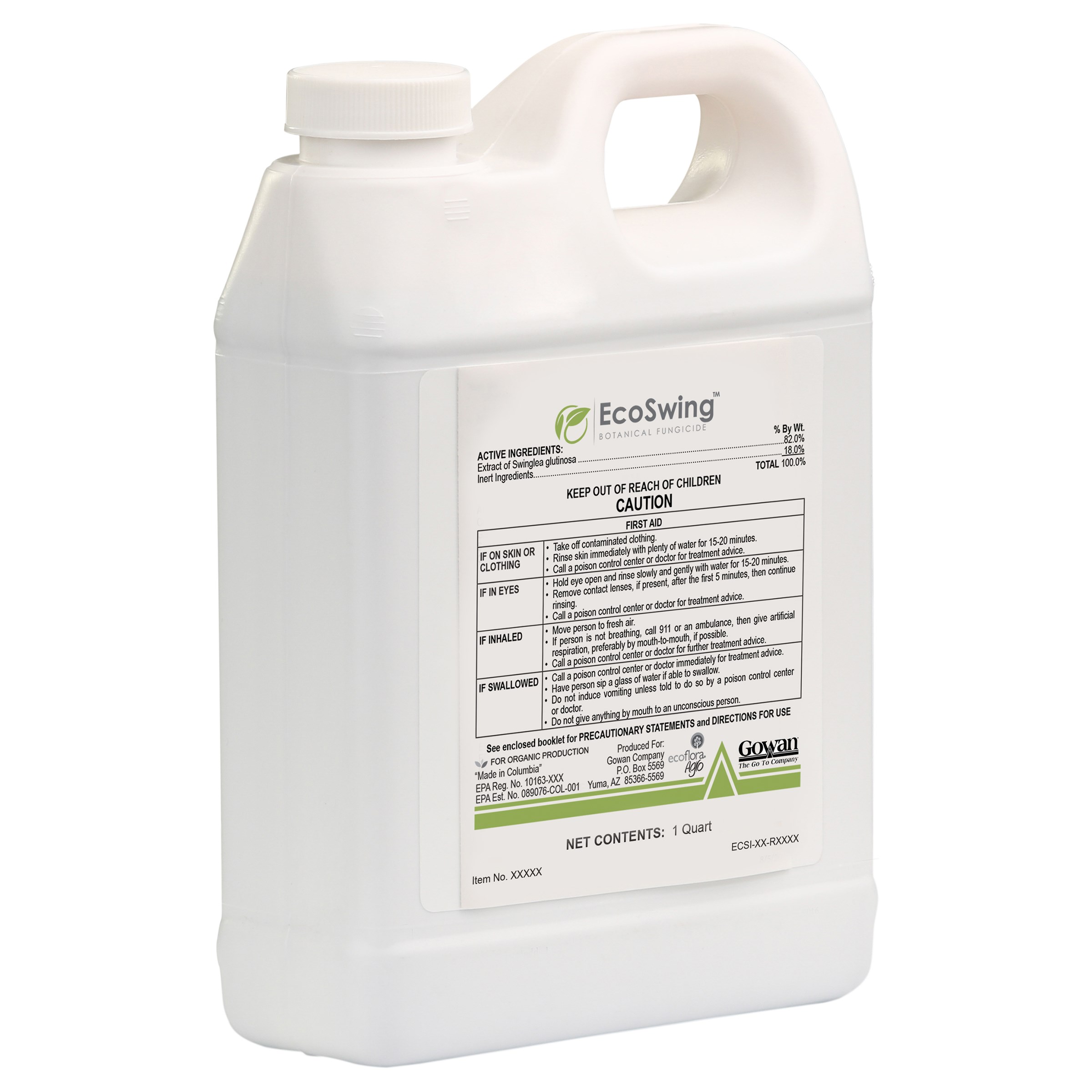 Gowan EcoSwing 32oz OMRI Biofungicide ( Swinglea glutinosa ) — Single Unit