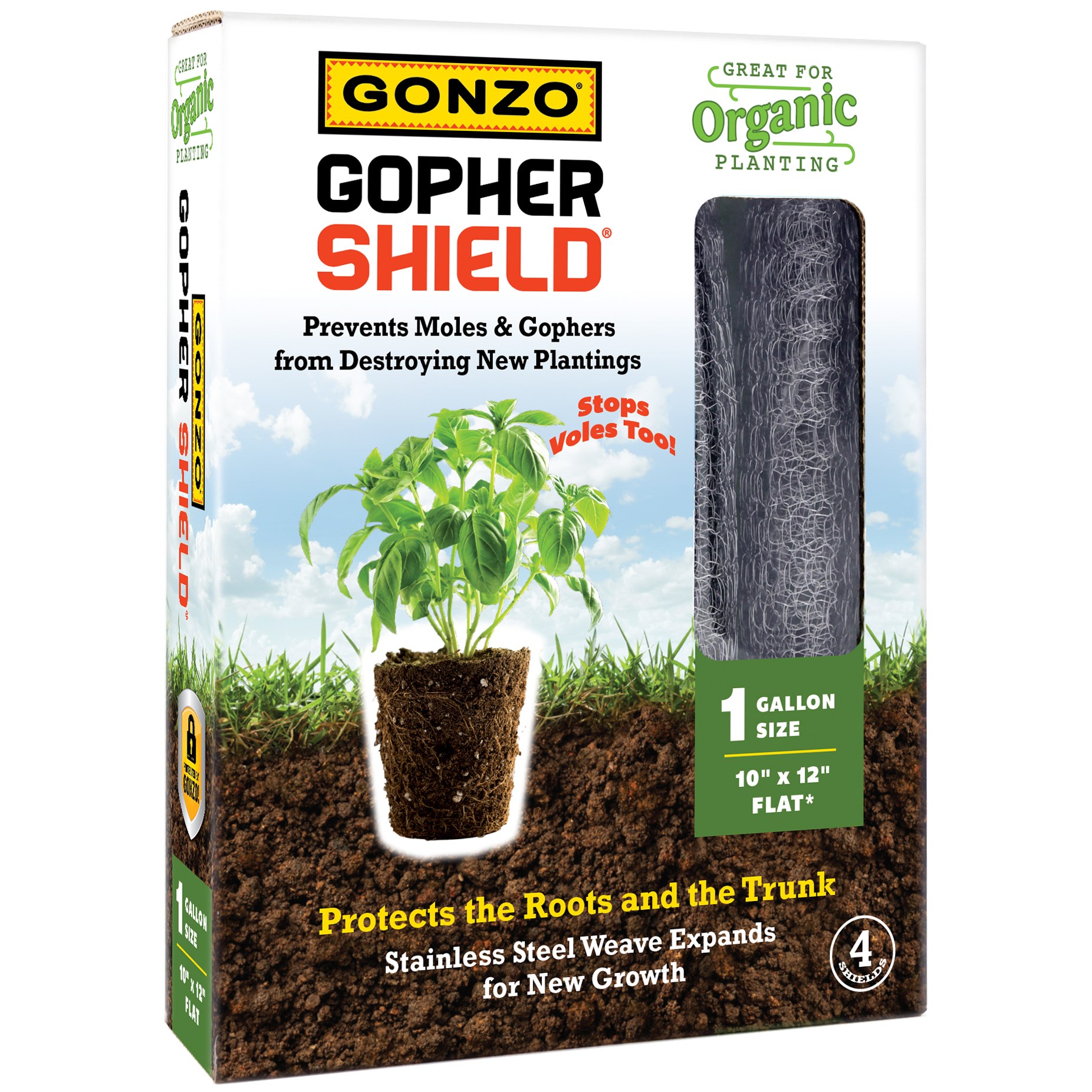 GONZO 1gal Gopher Shield