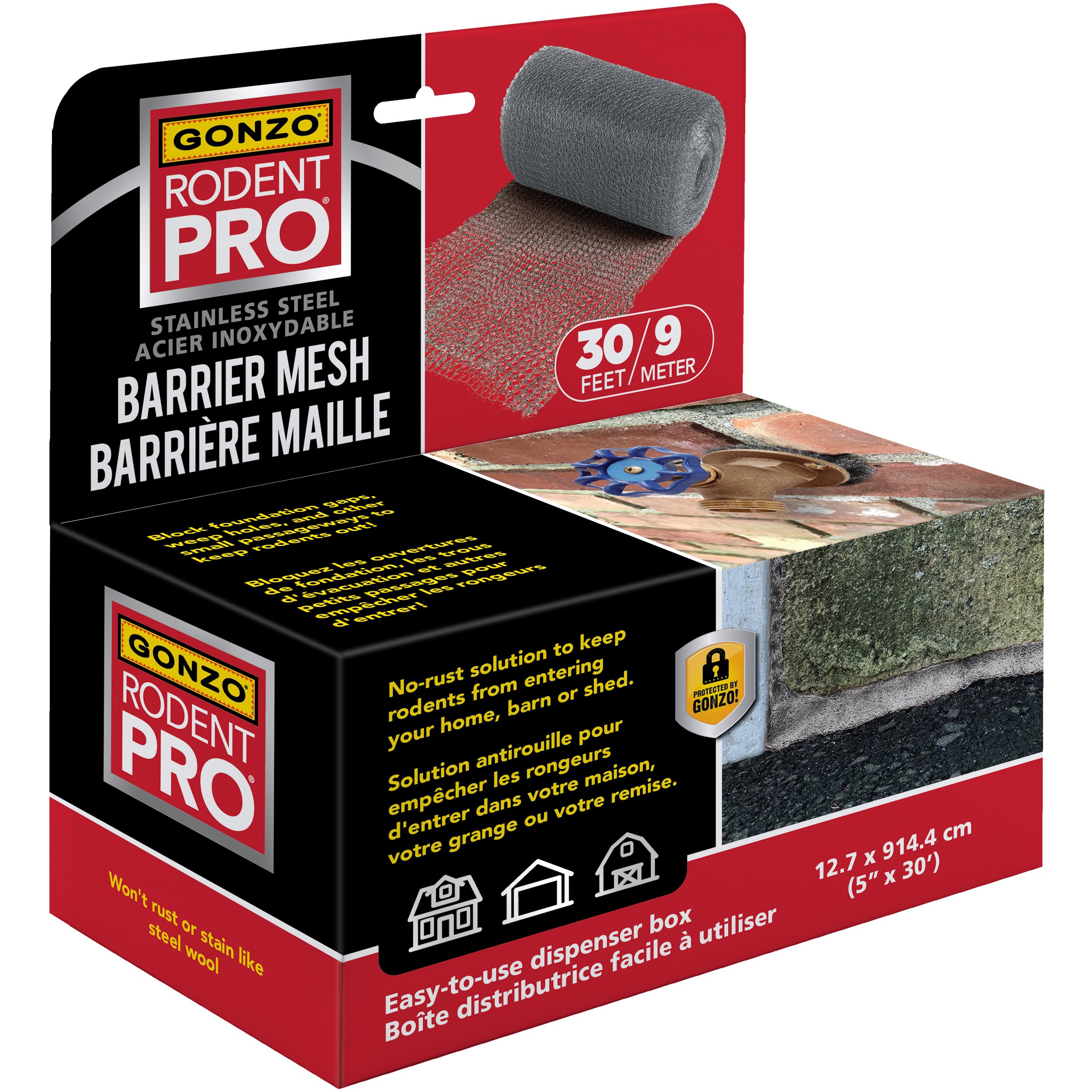 Gonzo Rodent Pro Barrier Mesh — priced per each; minimum 12; multiples of 12