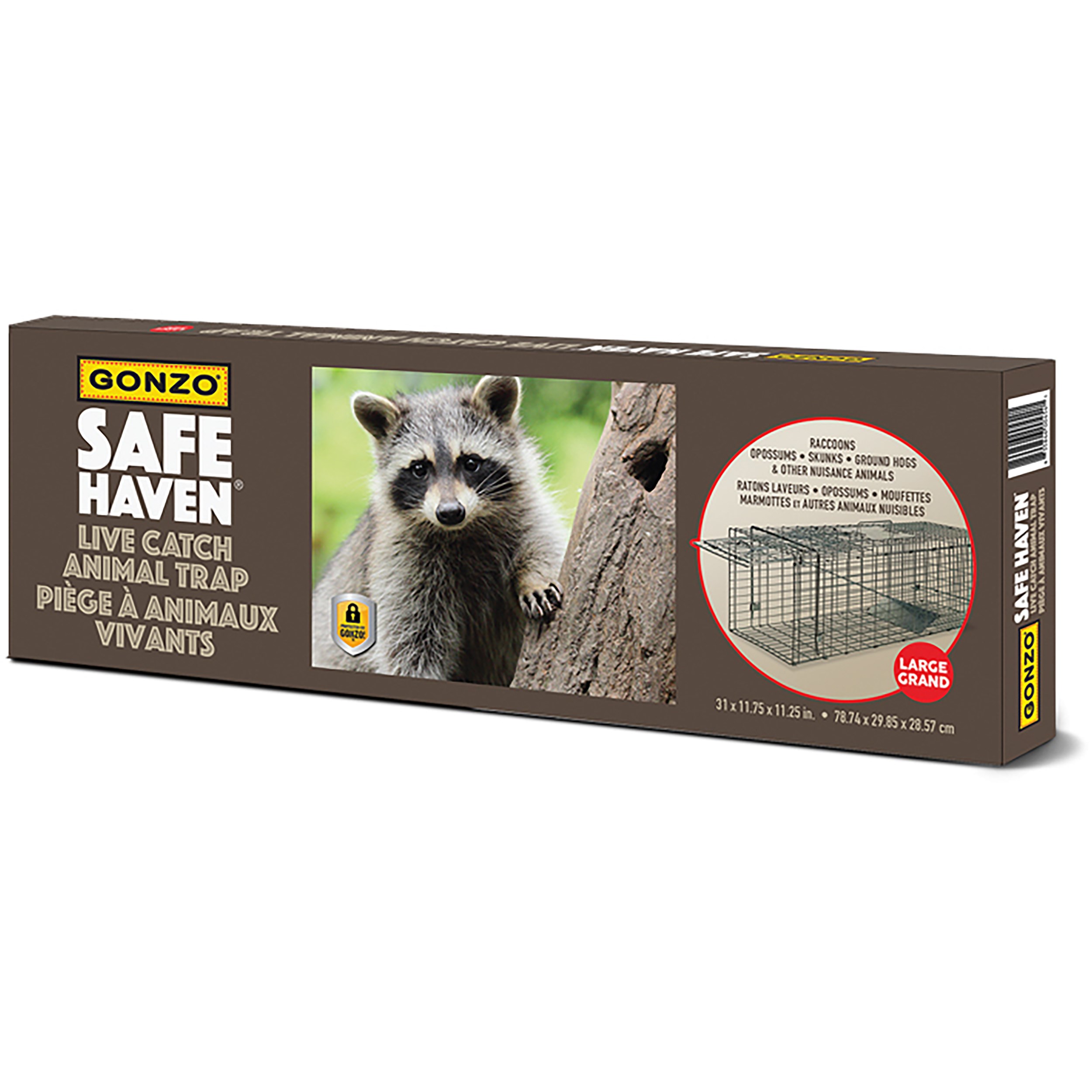 GONZO Safe Haven Live Catch Trap Large — priced per each; minimum 5; multiples of 5