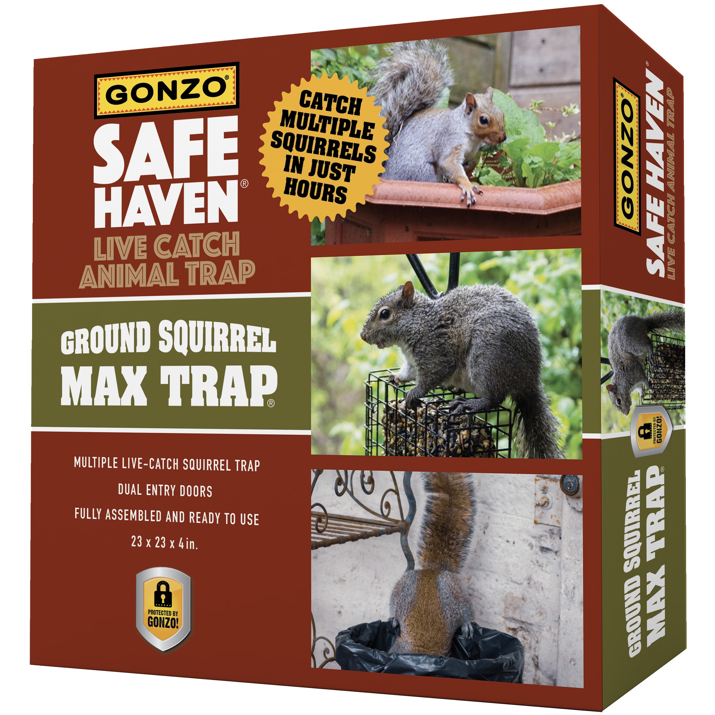 Gonzo Safe Haven Live Catch Trap Ground Squirrel — priced per each; minimum 5; multiples of 5