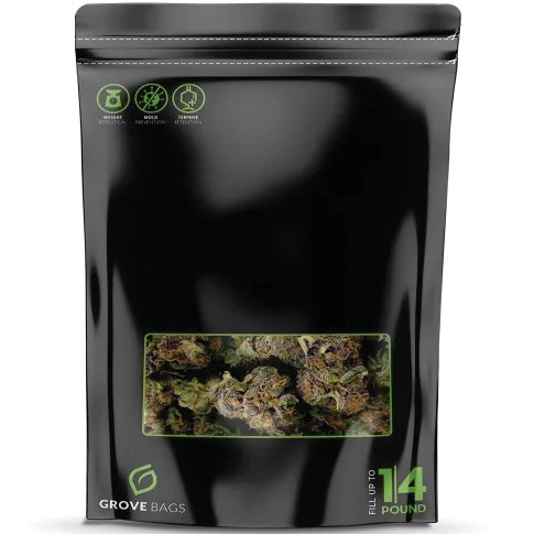 GRB 250pc Grovebag Original Quarter Pound Pouch 9 2/3" x 13 1/9" + 5" OBG