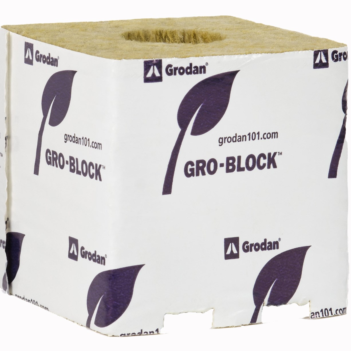 Grodan Gro-Block Improved GR10 Large (4x4x4) w/Hole - Loose On Pallet (1584/ Pallet)