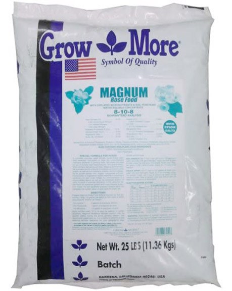 Grow More 25# 8-10-8 Magnum Rose