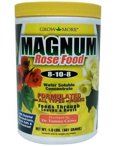 Grow More 1.5# 8-10-8 Magnum Rose — priced per each; minimum 12; multiples of 12