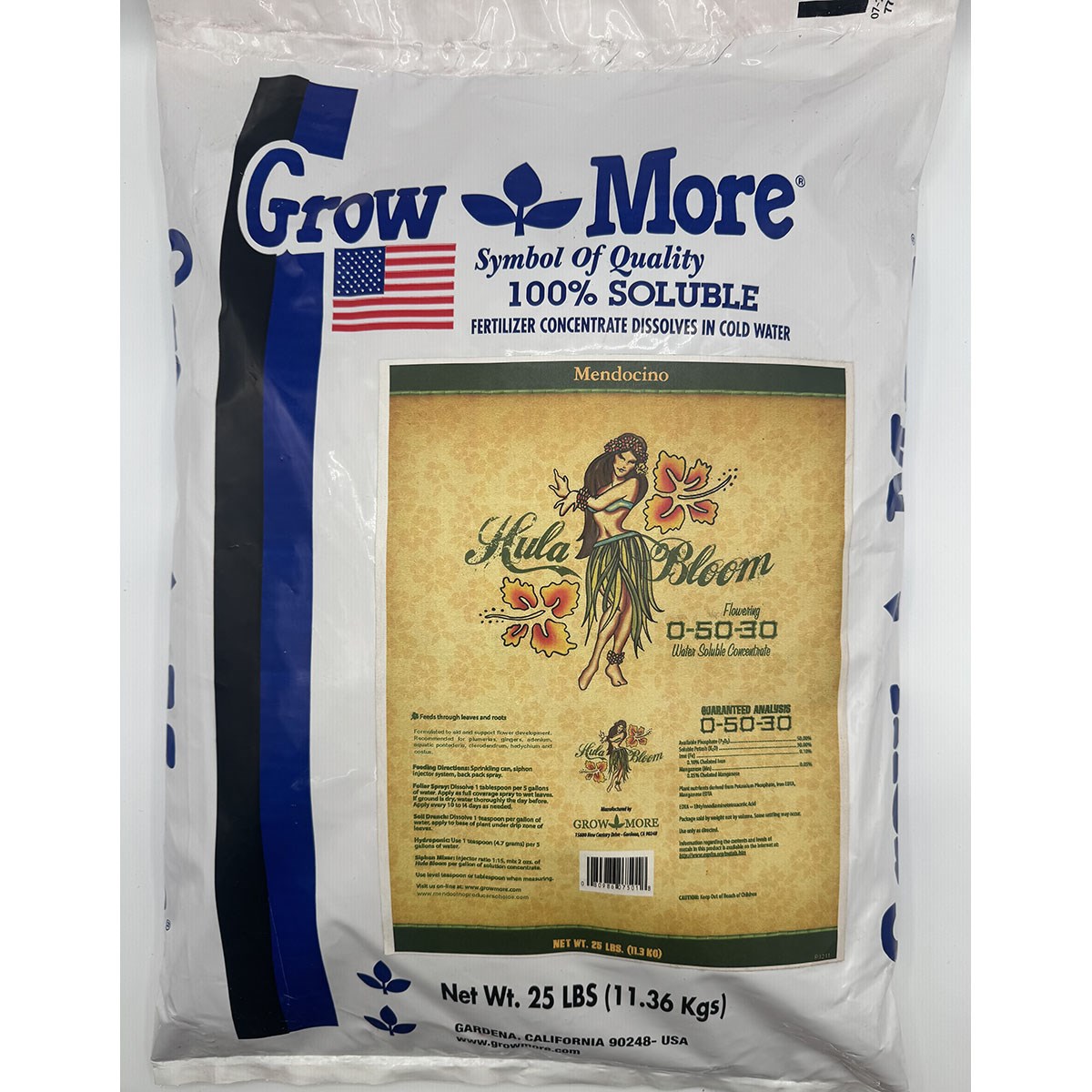 Grow More 25# Mendo Hula Bloom 00-50-30