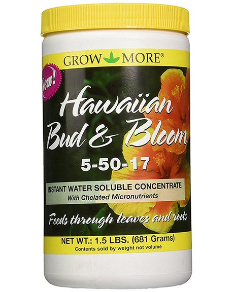 Grow More 1.5# 5-50-17 Hawaiian Bud — priced per each; minimum 12; multiples of 12