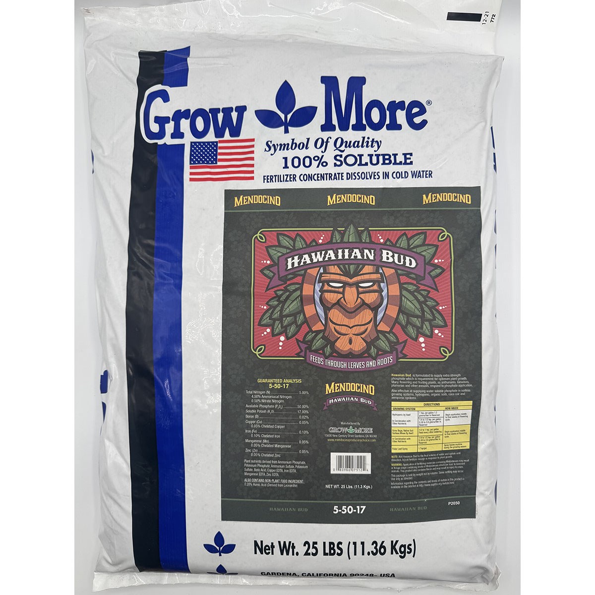 Grow More 25# Hawaiian Bud 5-50-17