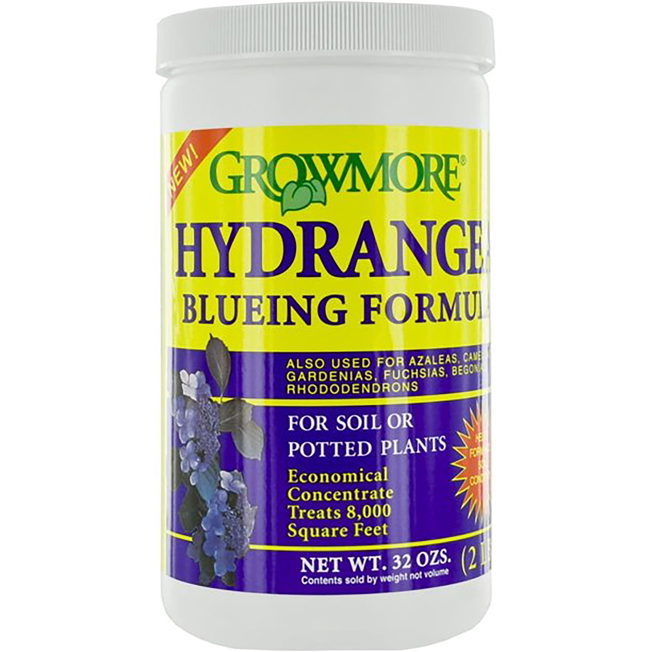 Grow More 2# Hydrangea Bluing — priced per each; minimum 12; multiples of 12