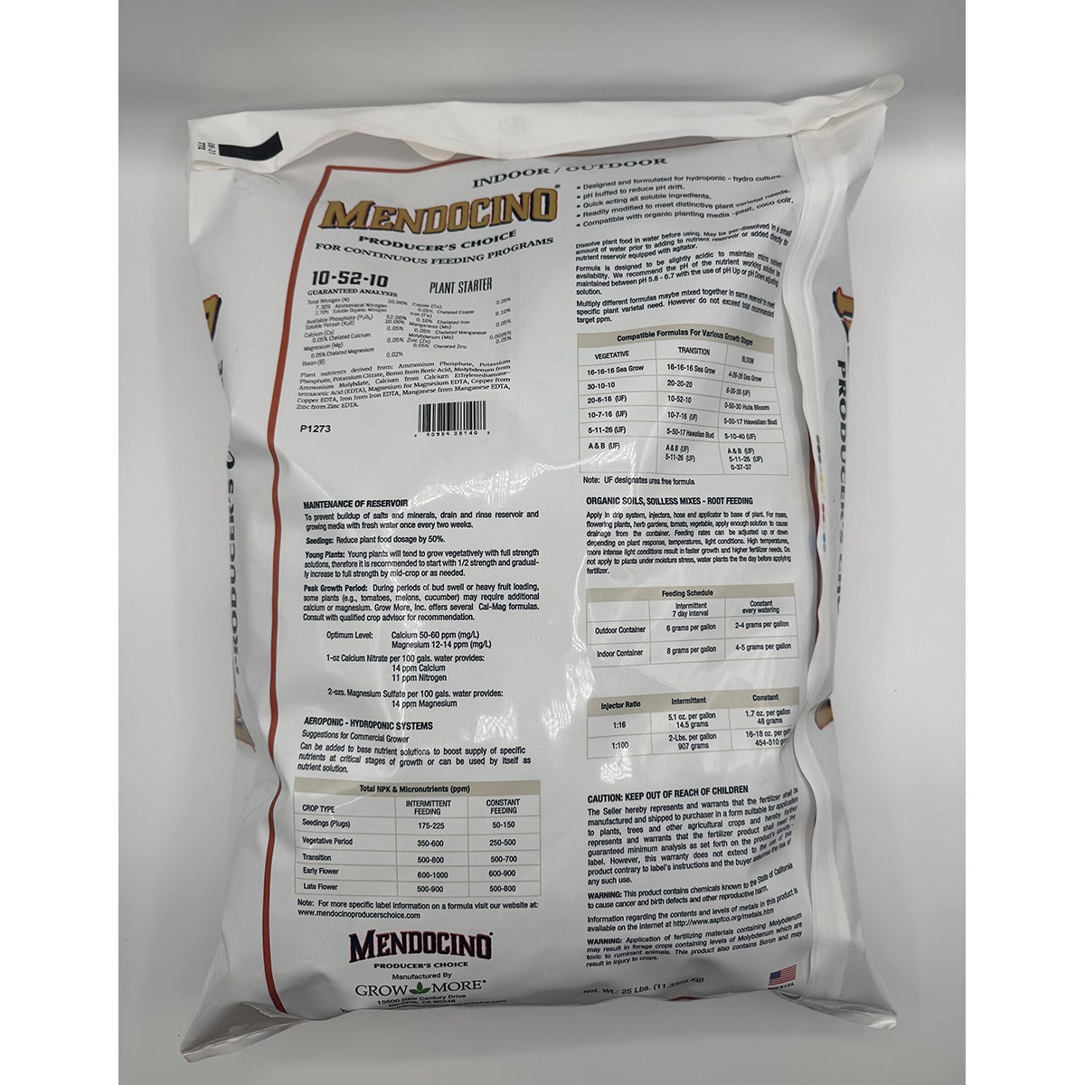 Grow More 25# Mendo Plant Starter 10-52-10 - Image 2