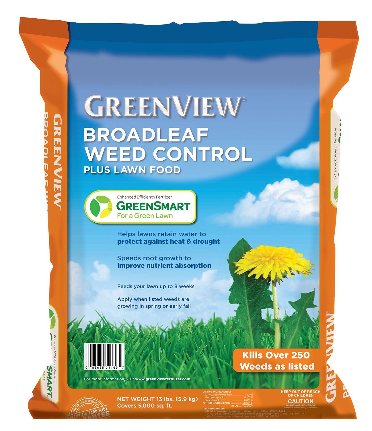 Greenview 5M 27-0-4 Weed & Feed GreenSmart