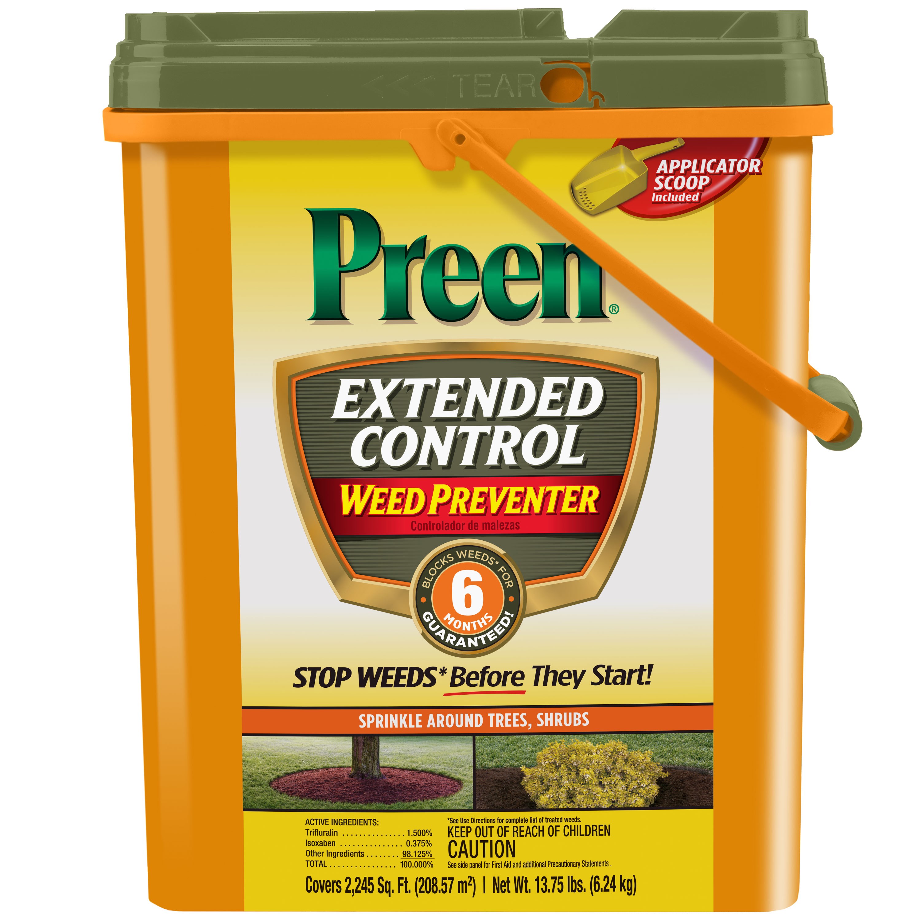 Preen 13.75# Extended Control Weed Prev Pail