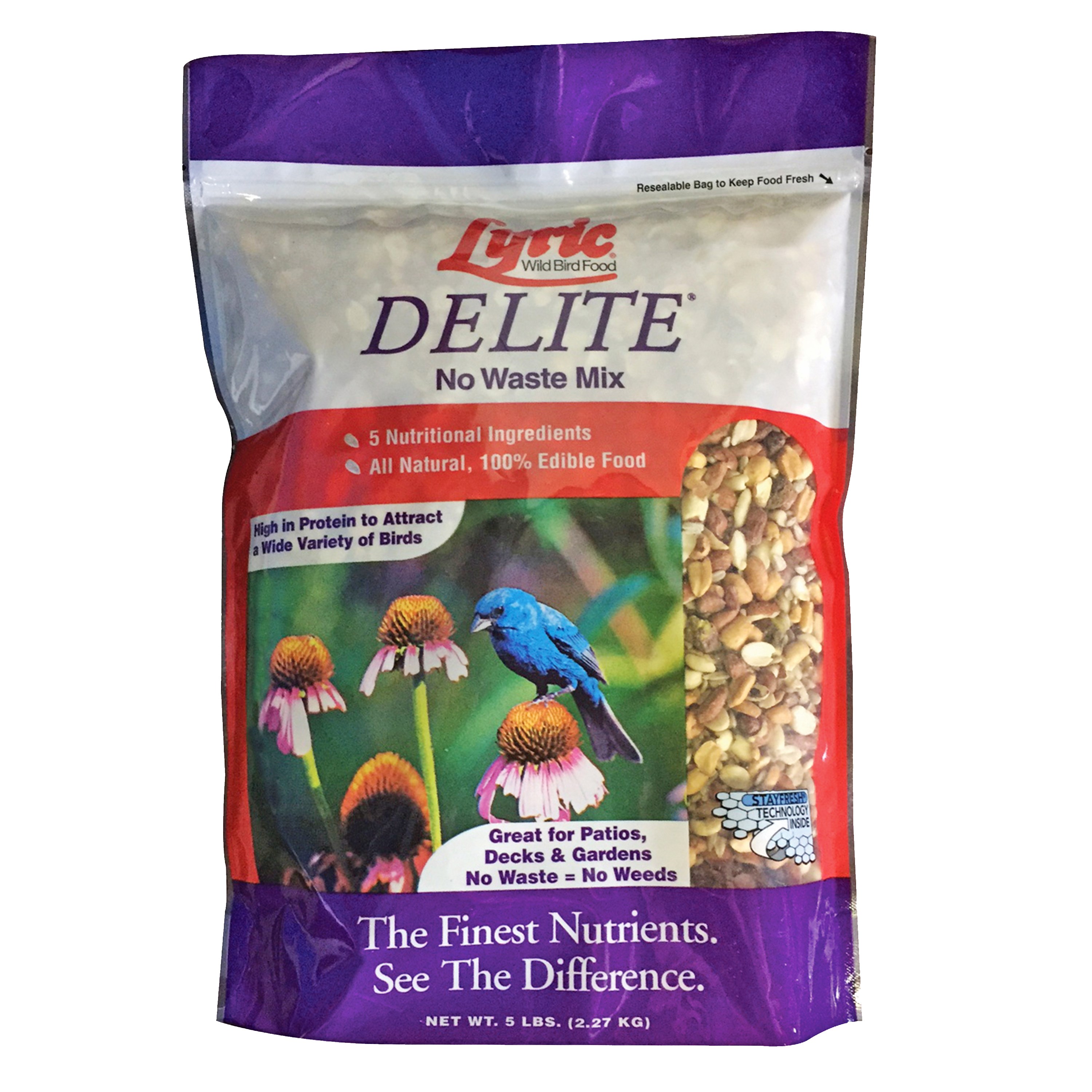 Lyric 5# Delite Bird Food Cube Maroon Bag