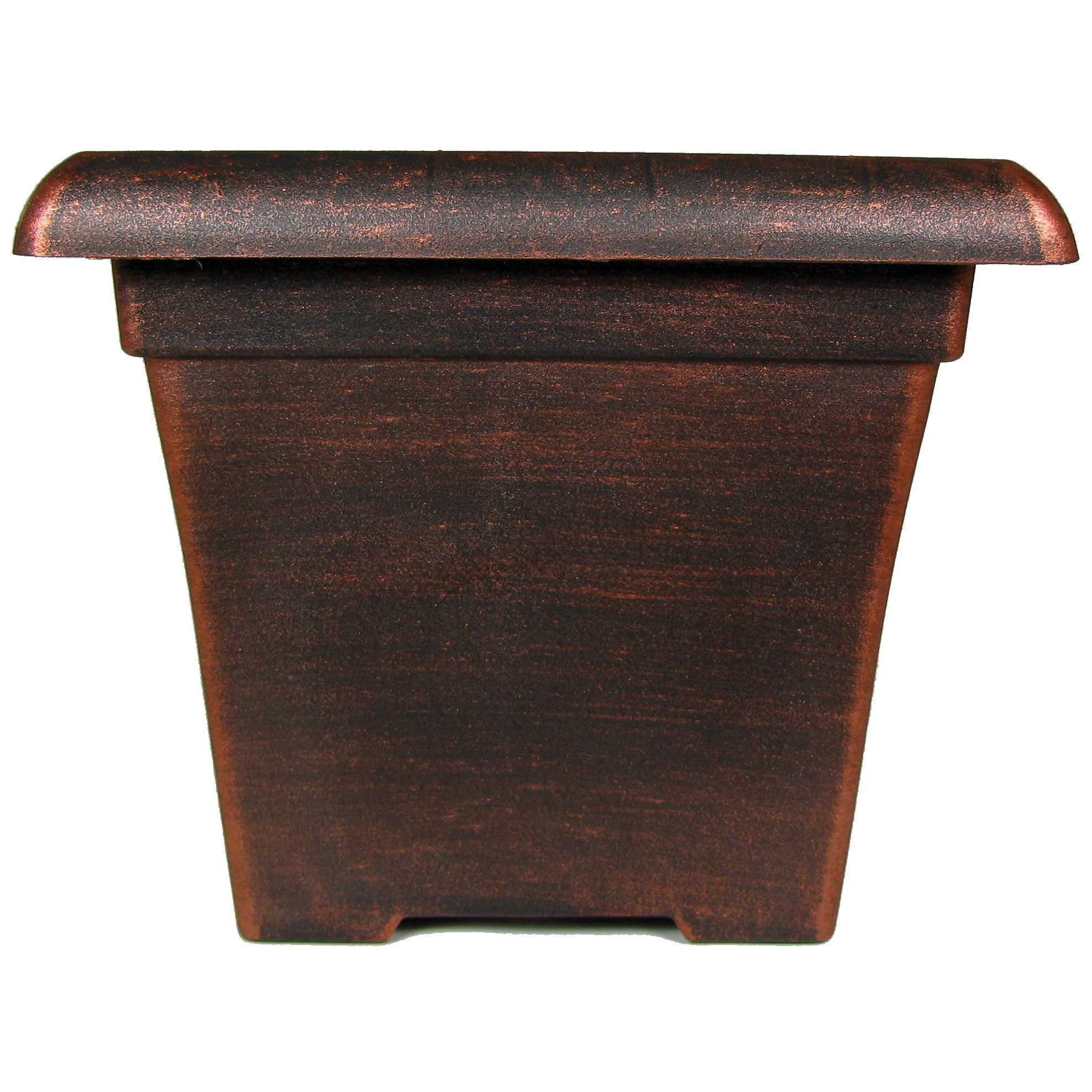 Grower Select 10.00 Square Sydney Pot Black / Copper — Case of 40