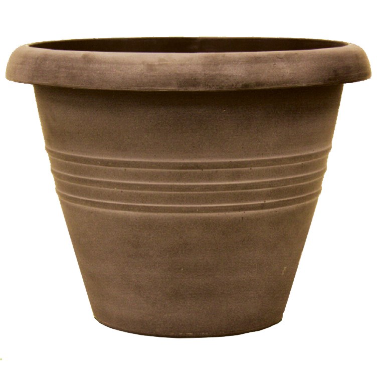 GROWER SELECT 13IN ROUND TRIO PLANTER AGED TERRACOTTA — Case of 36