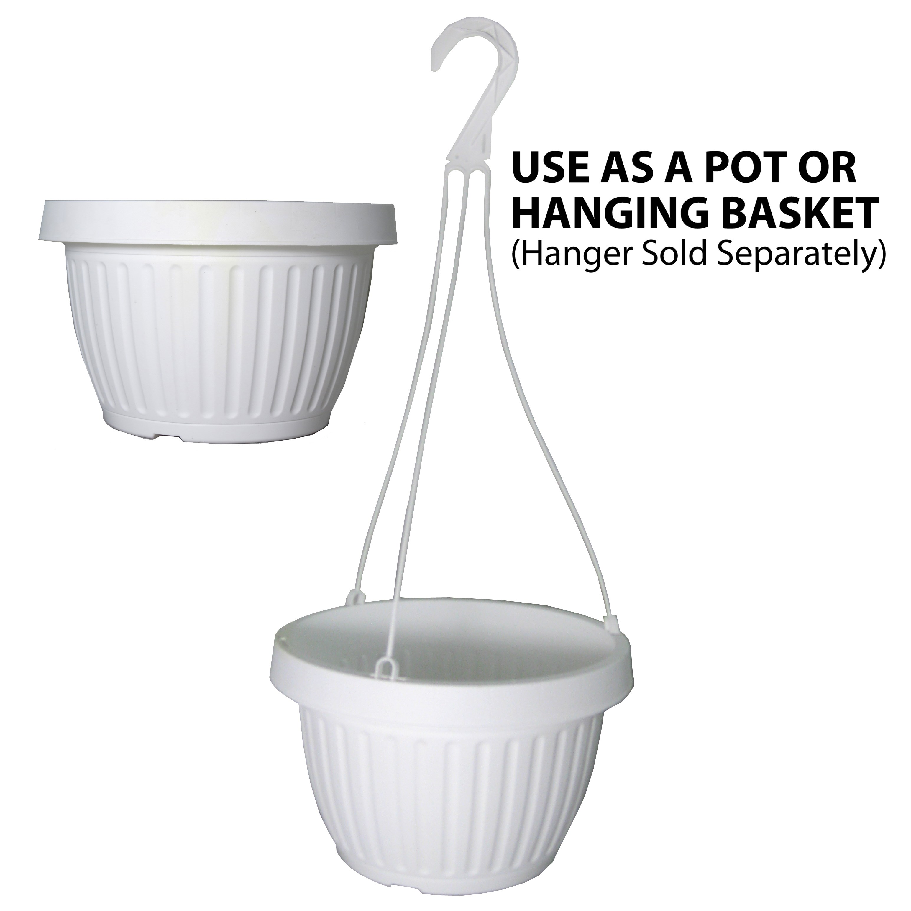 Grower Select 10.50 Combo Pot With Dish White — Case of 50