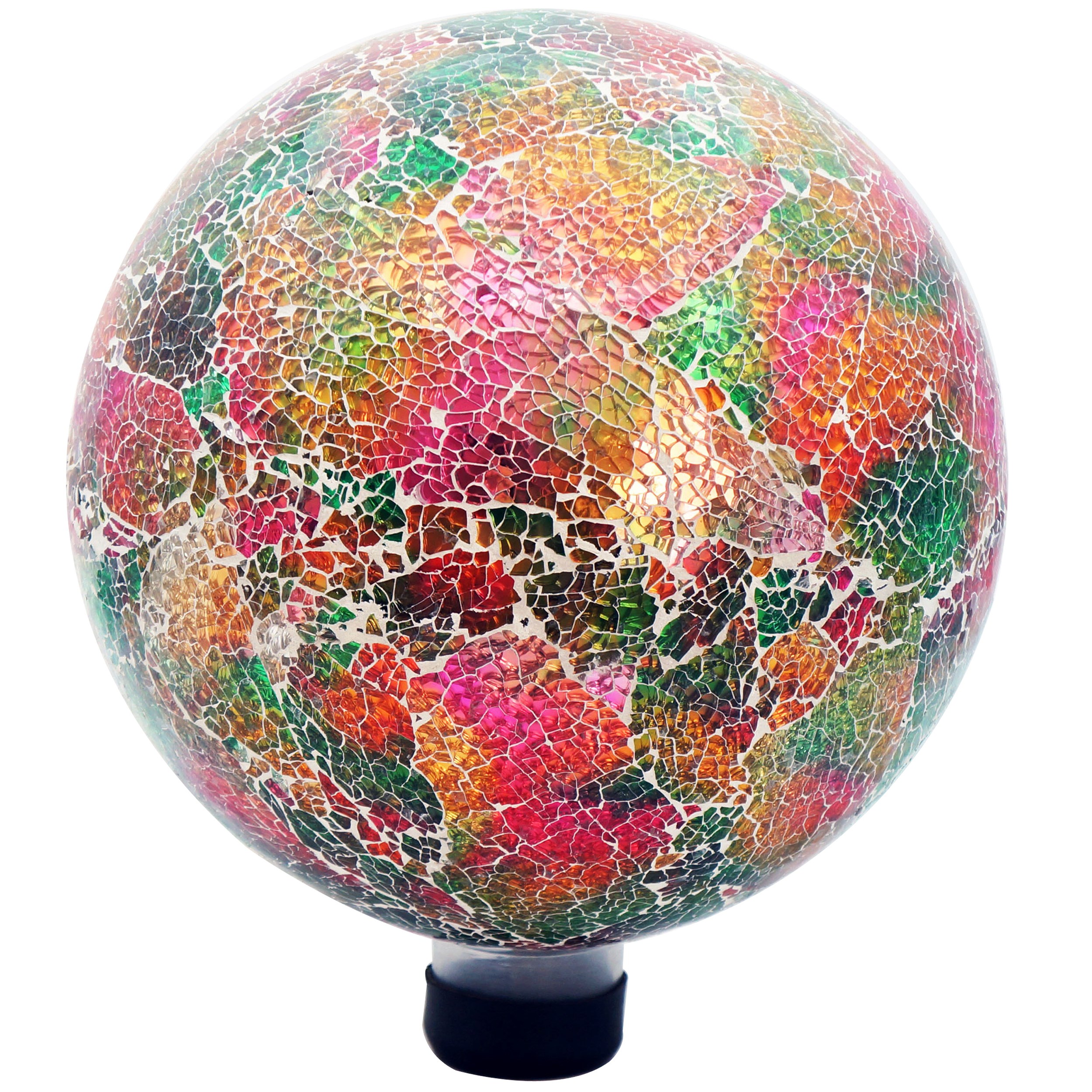 Gardener Select 10" Tempered Multicolor Mix Glass Globe — priced per each; minimum 4; multiples of 4