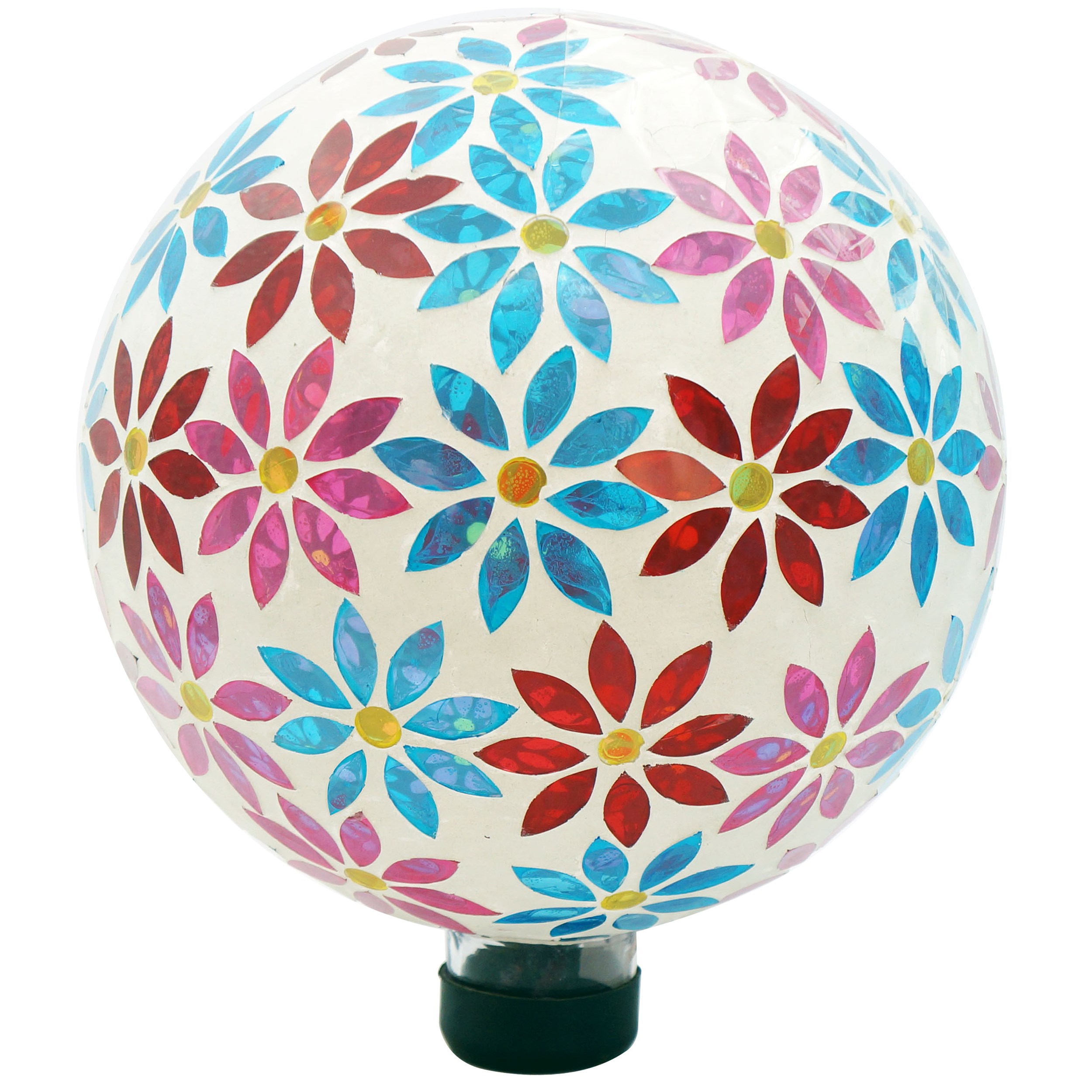 Gardener Select 10" Blue Red Orb Glass Garden Globe — priced per each; minimum 4; multiples of 4