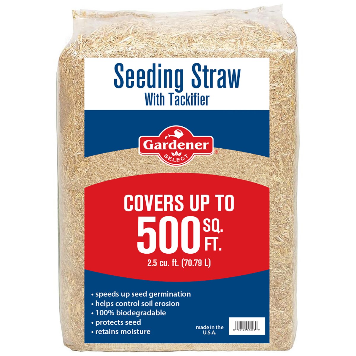 Gardener Select 2.5cf Seeding Straw with Tackifier