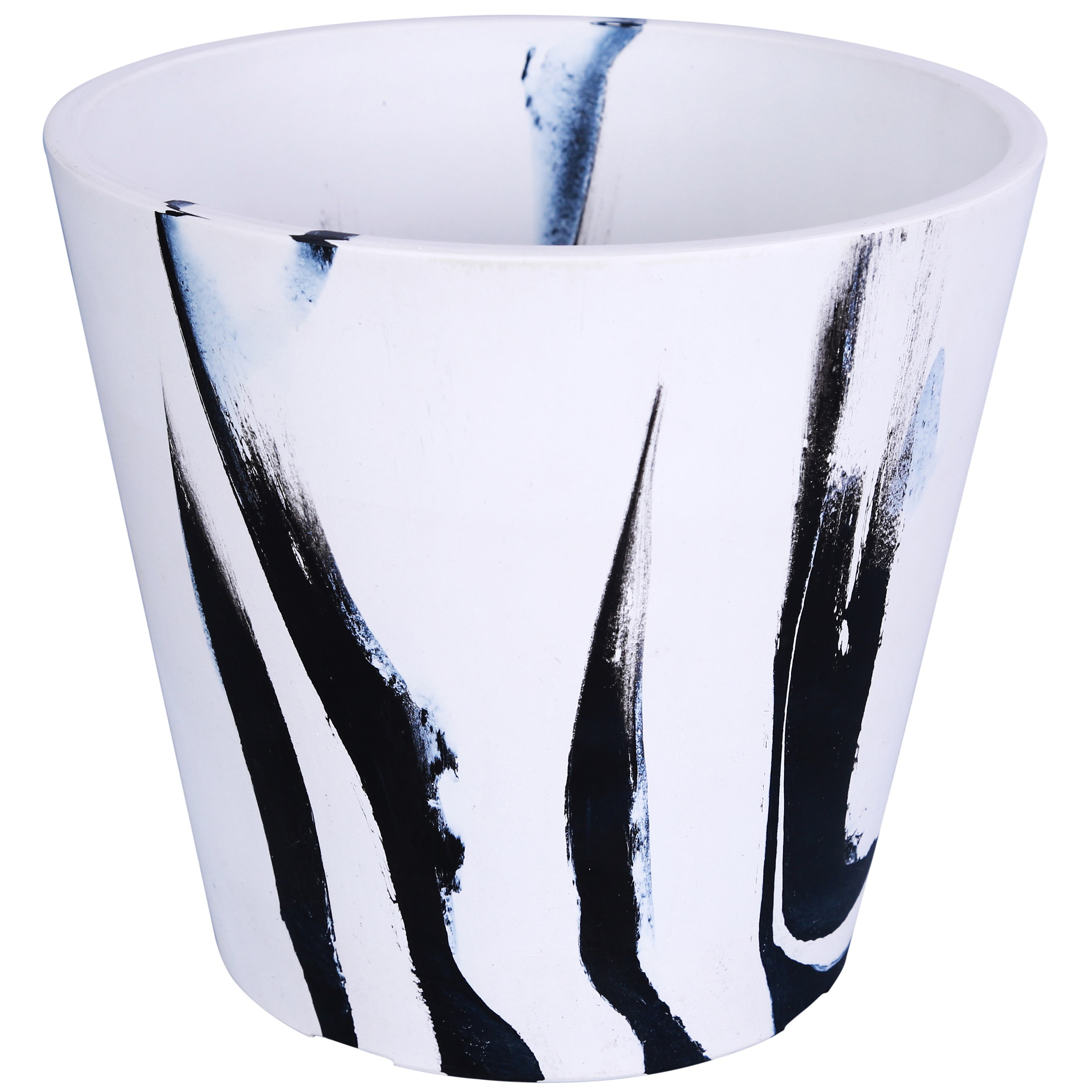 Gardener Select 7.9" Mixed Stone White and Black Planter — priced per each; minimum 10; multiples of 10