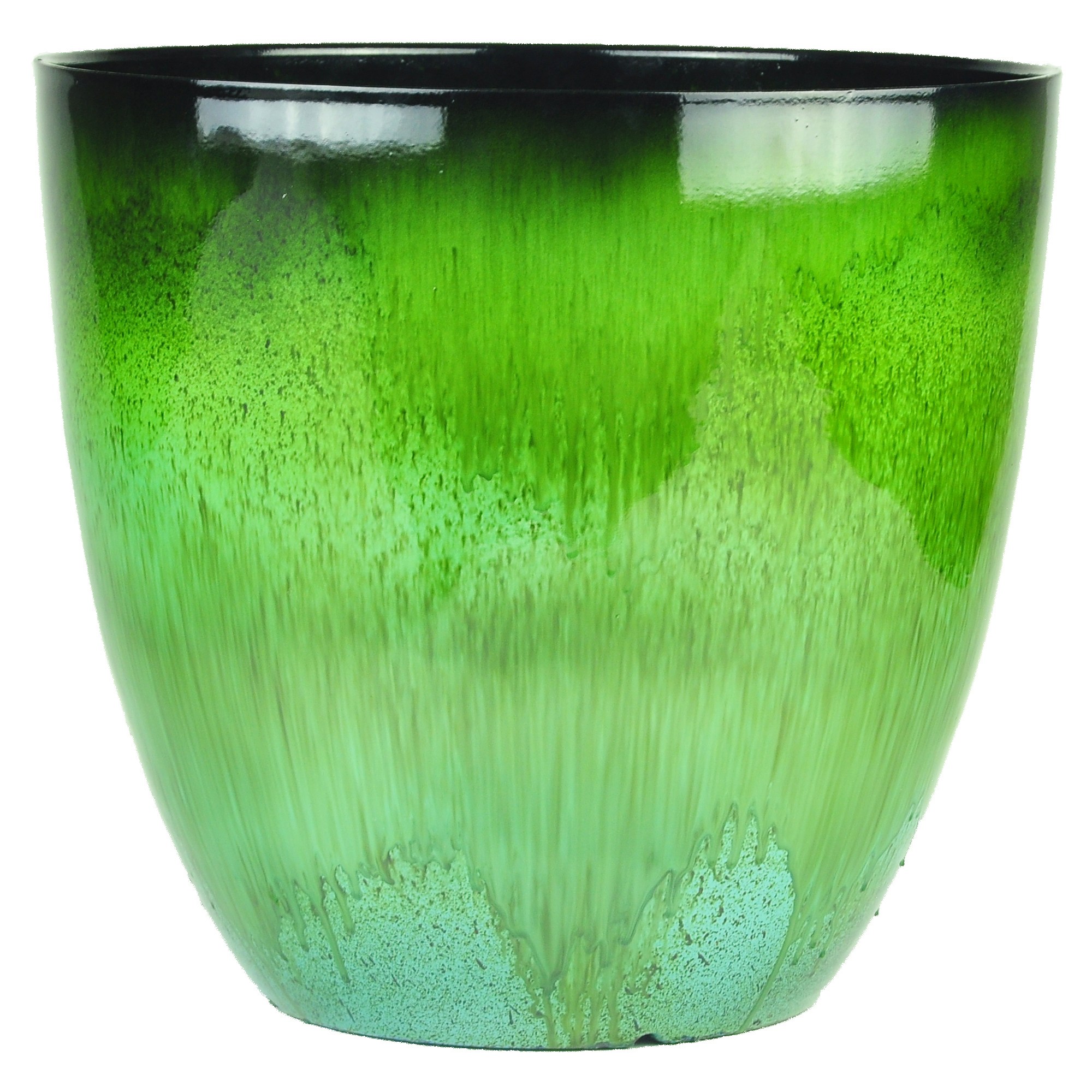 Gardener Select 12" Egg Planter Green Flower Planter — priced per each; minimum 6; multiples of 6