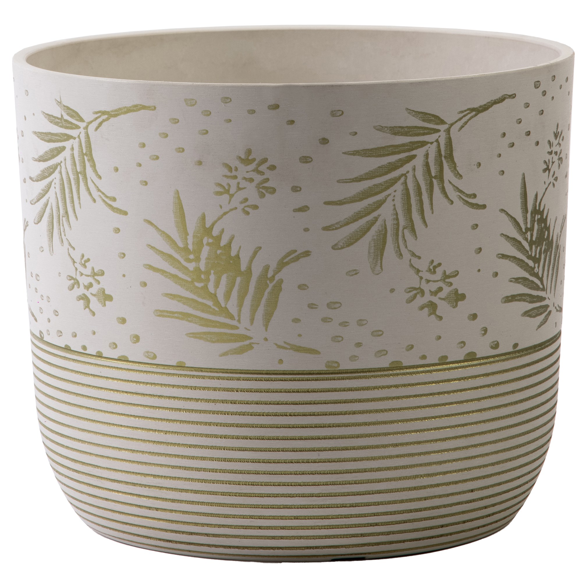 Gardener Select 11.8"x9.8" Mixed Stone White Planter — priced per each; minimum 4; multiples of 4