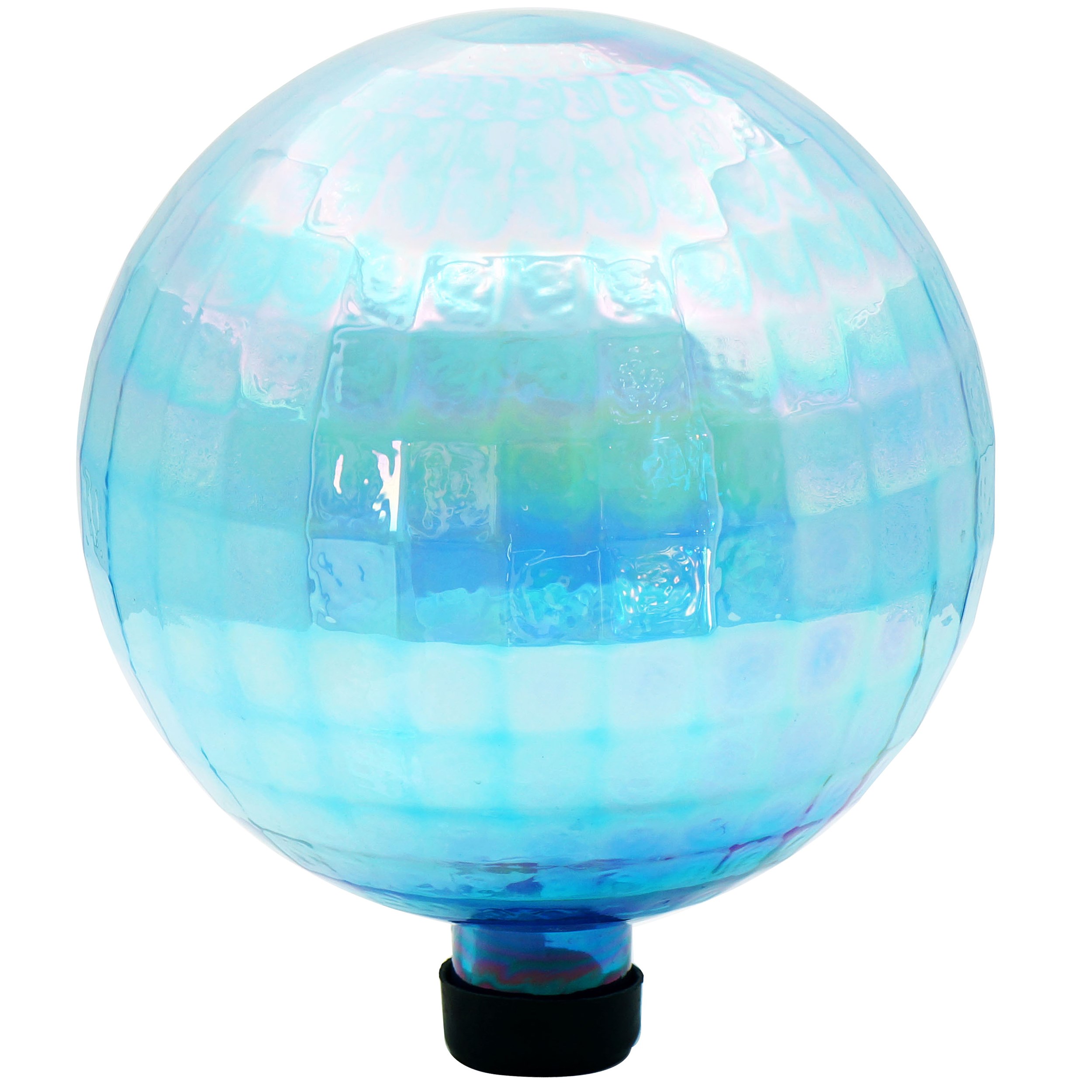 Gardener Select 10" Blue Square Sphere Glass Garden Globe — priced per each; minimum 4; multiples of 4