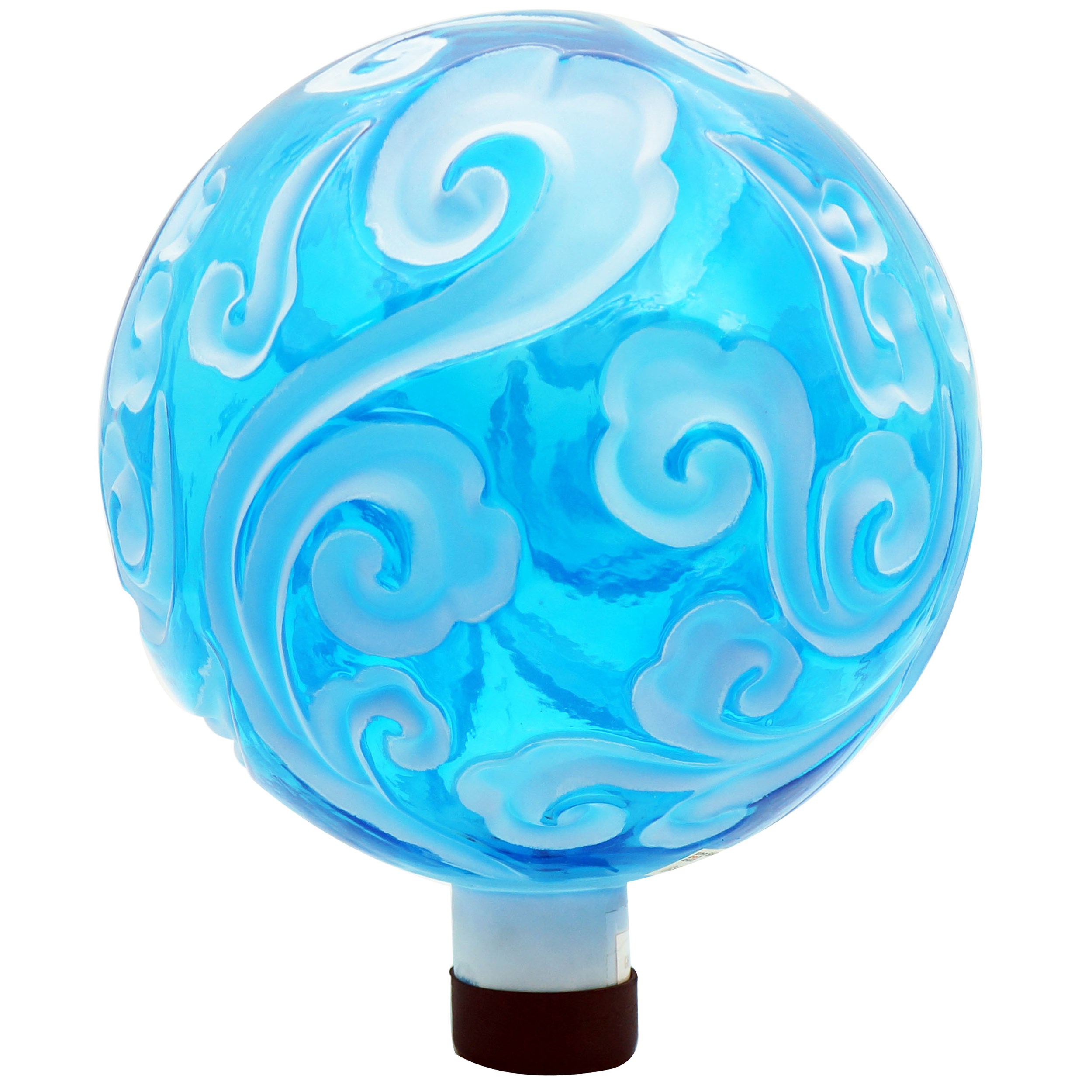 Gardener Select 10" Sea Blue Glass Garden Globe — priced per each; minimum 4; multiples of 4
