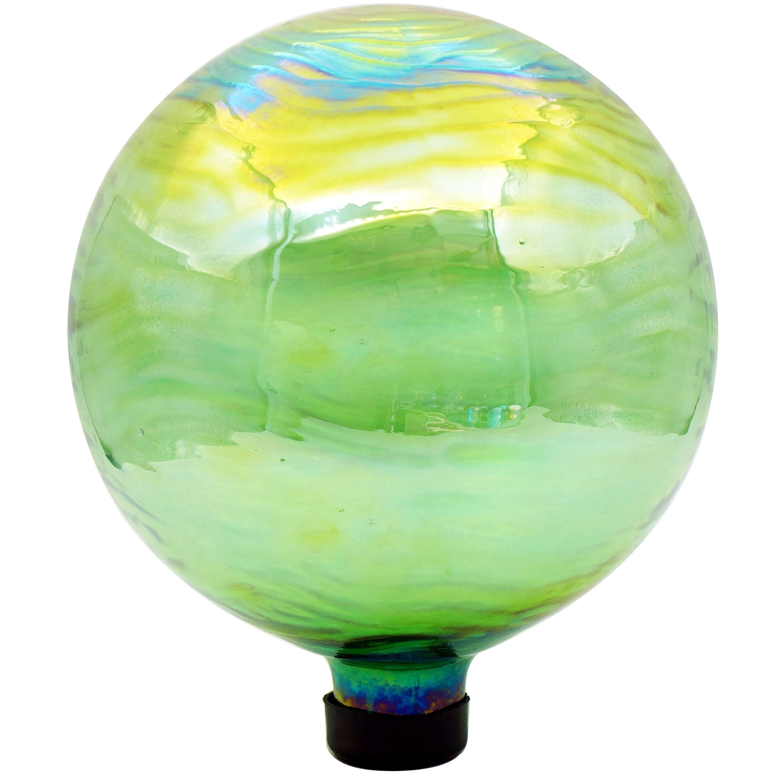 Gardener Select 10" Green Textured Orb Glass Garden Globe — priced per each; minimum 4; multiples of 4