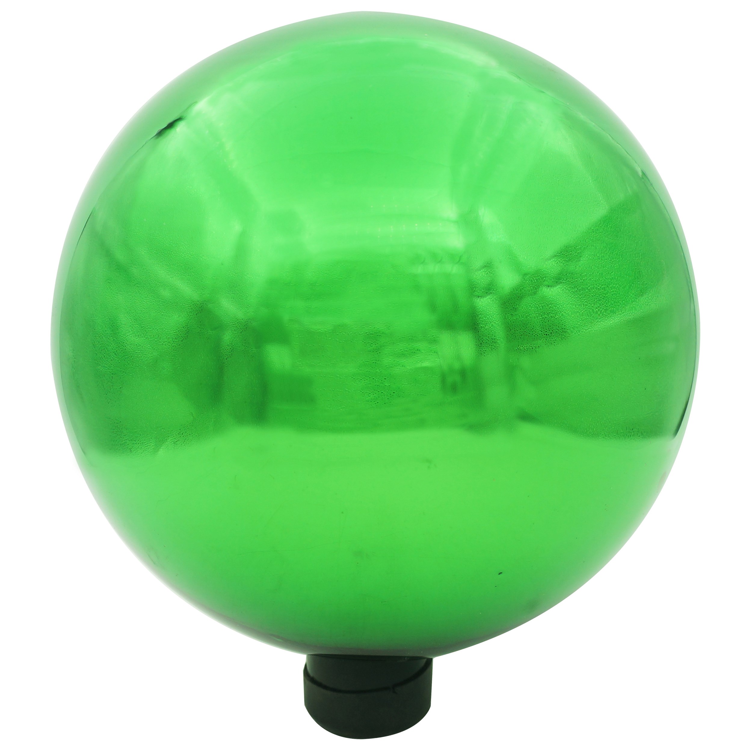 Gardener Select 10" Metallic Green Orb Glass Garden Globe — priced per each; minimum 4; multiples of 4