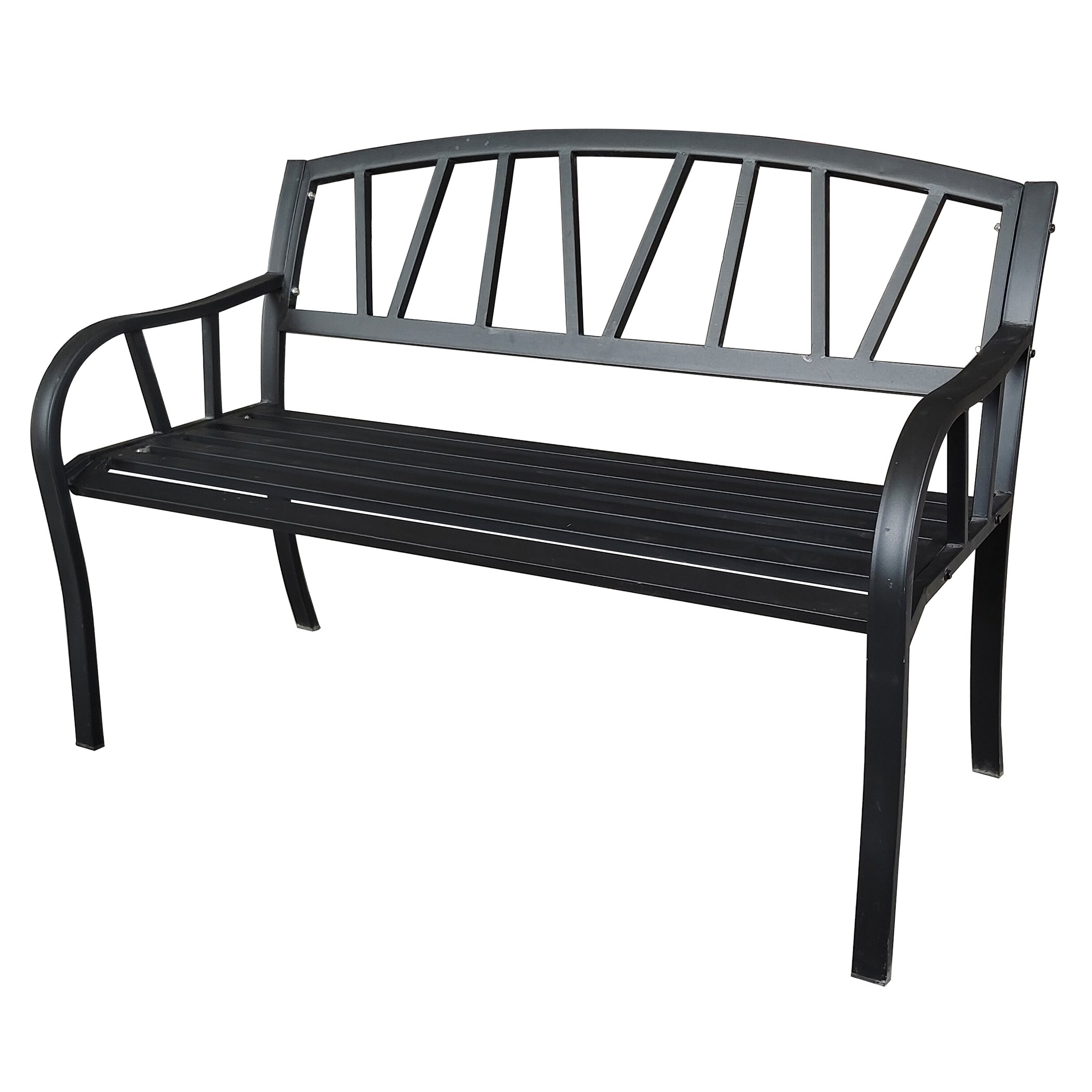 Gardener Select 4' Contemporary Bench Black Iron