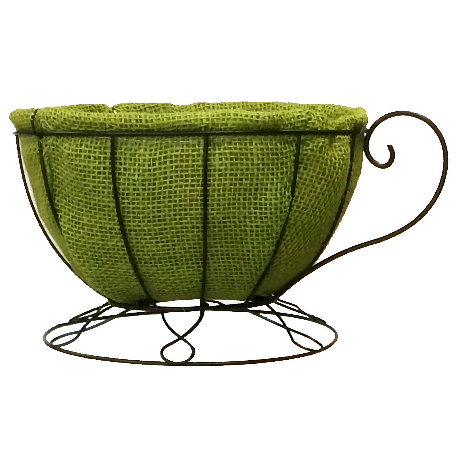 Gardener Select 12" Jute Patio Pot w/ Green Coco Liner — priced per each; minimum 12; multiples of 12