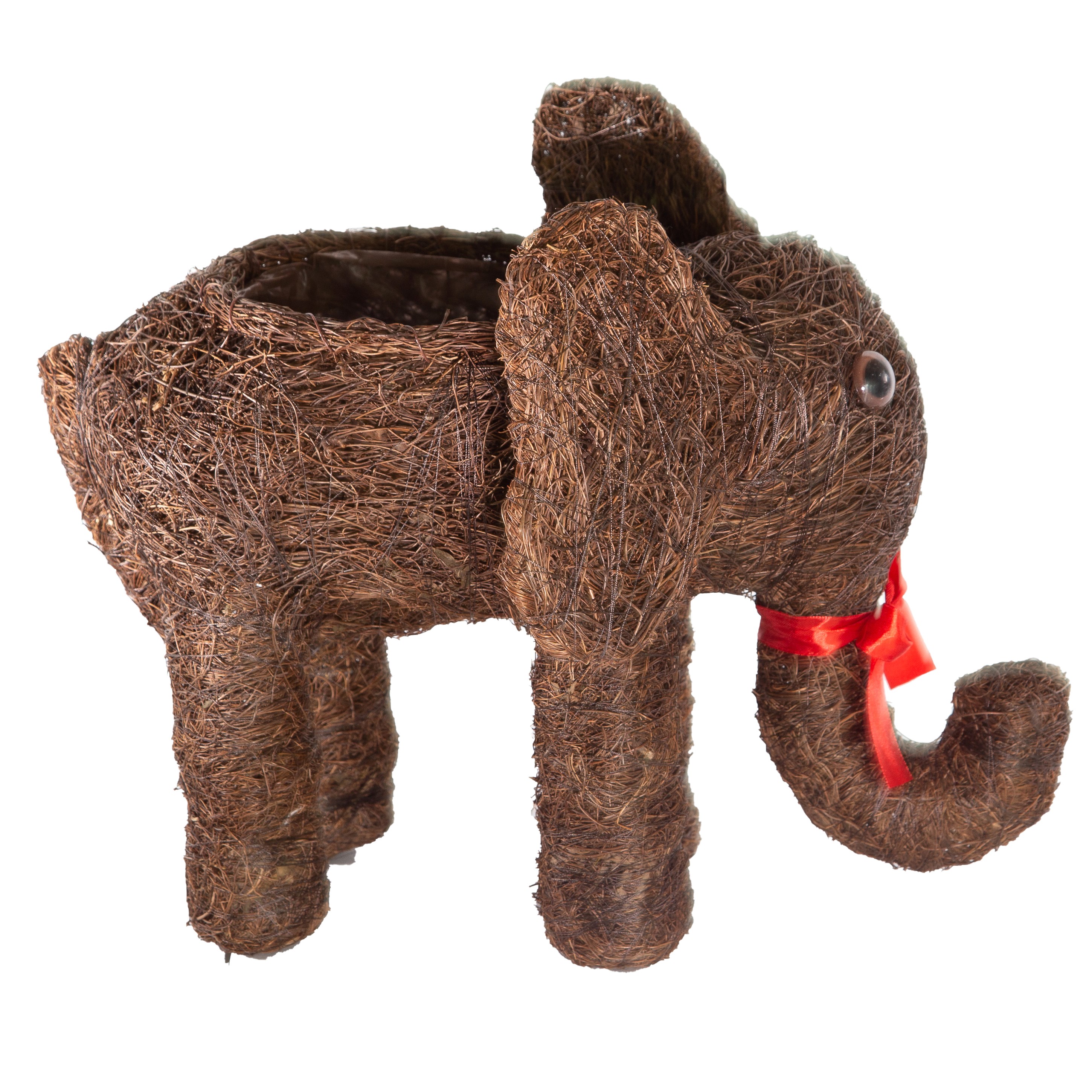 Gardener Select 7" Small Straw Elephant Topiary — priced per each; minimum 6; multiples of 6
