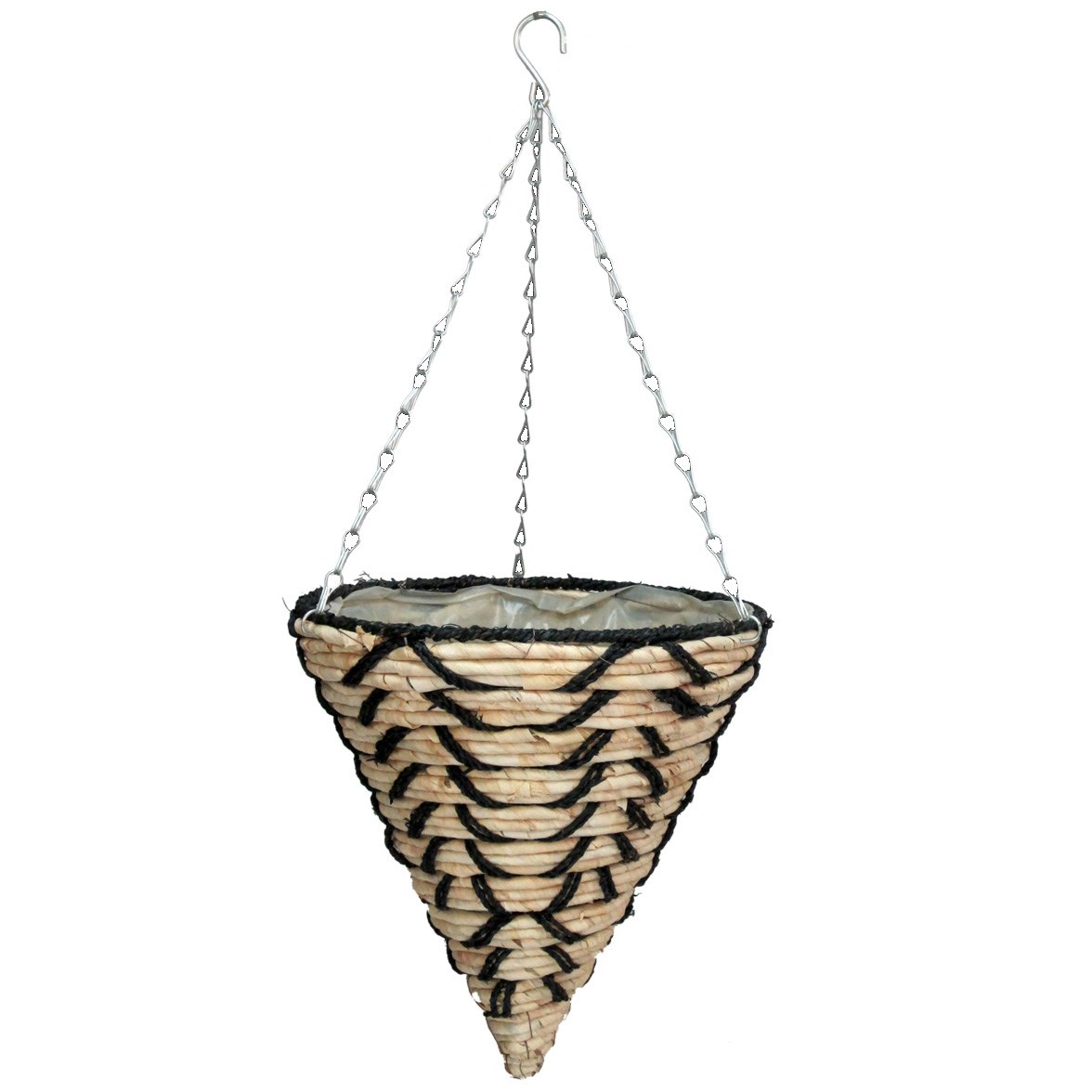 Gardener Select 14" Cone Hanging Basket White — priced per each; minimum 20; multiples of 20