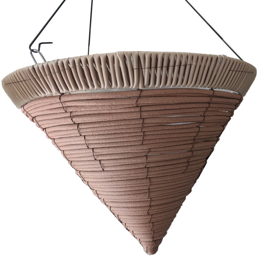 Gardener Select 14" Orange Cone Hanging Basket — priced per each; minimum 20; multiples of 20