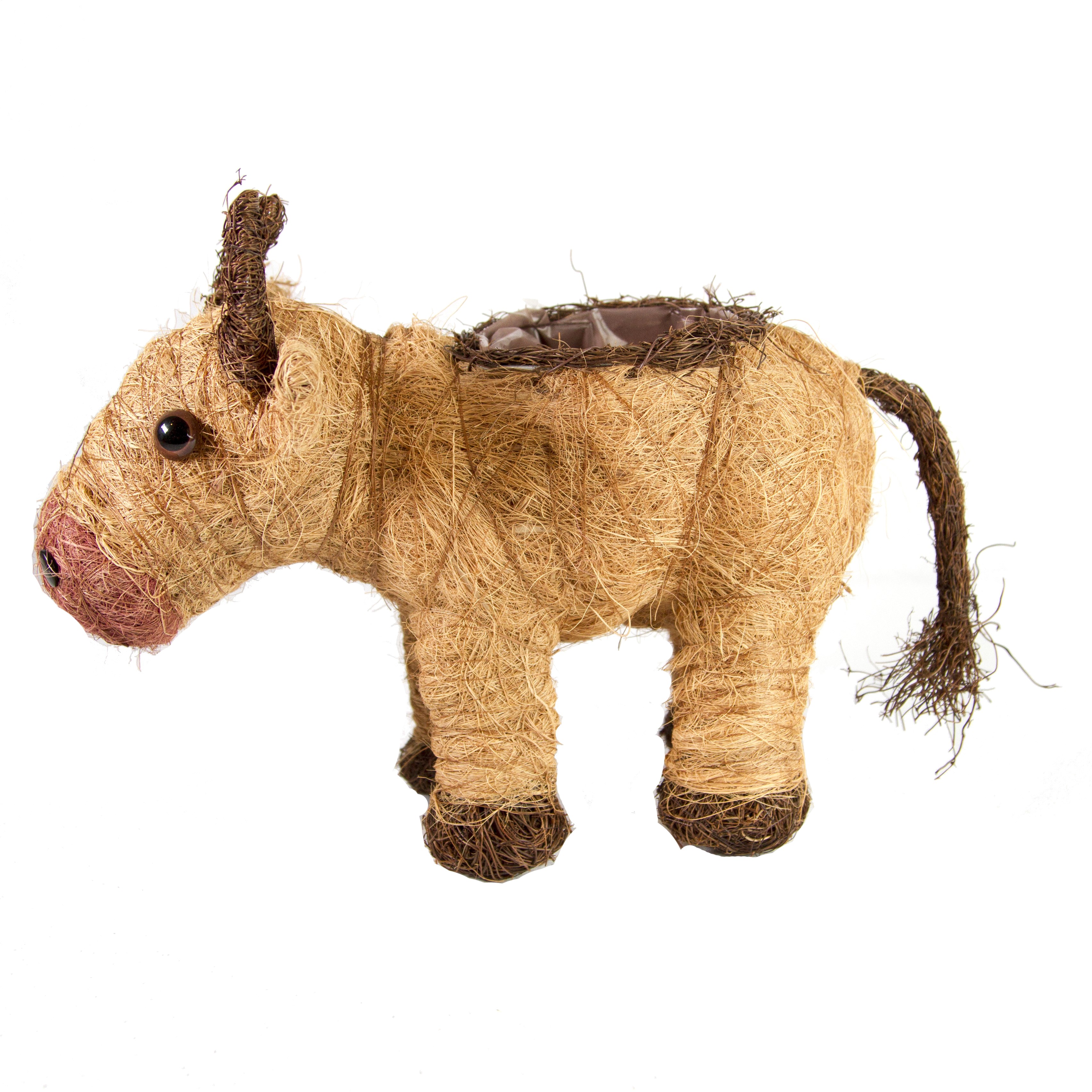 Gardener Select 12" Straw Cow Topiary — priced per each; minimum 18; multiples of 18