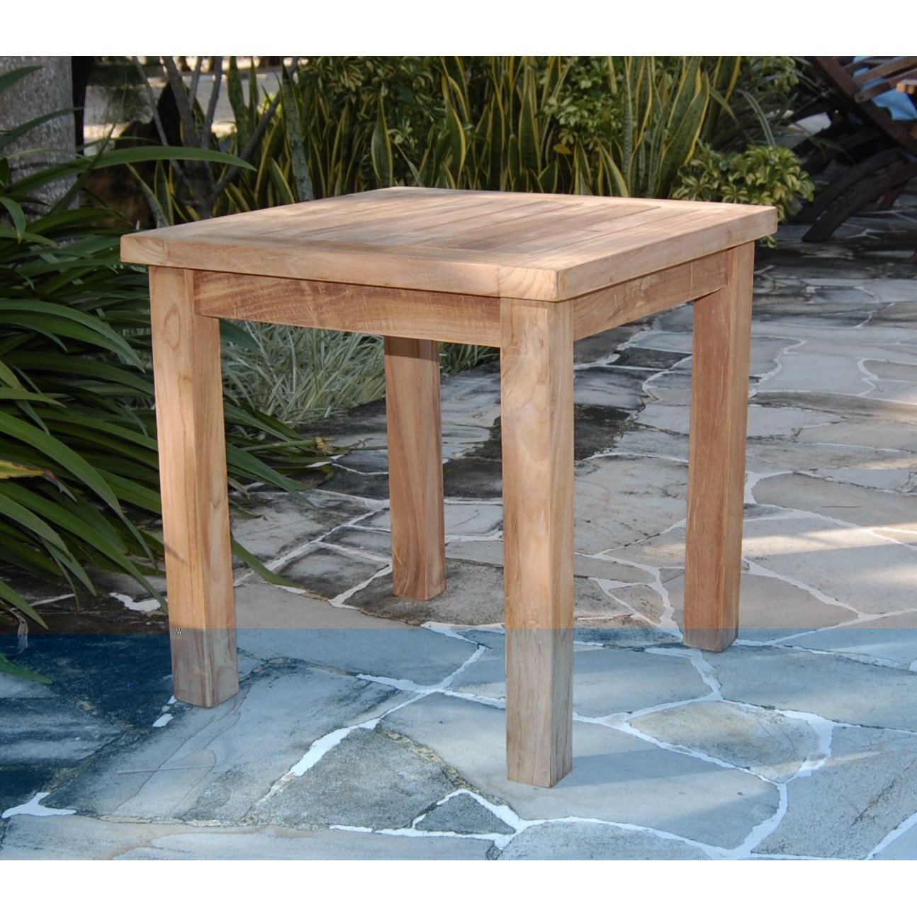 Gardener Select Teak Coffee Table Square Golden 50x50x50cm