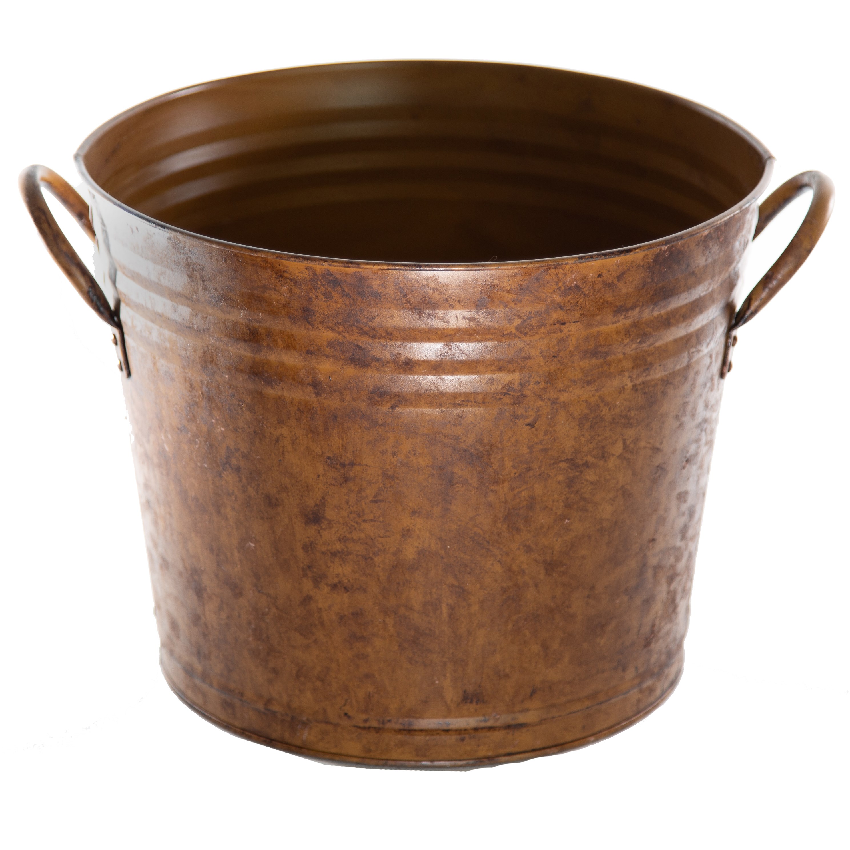 Gardener Select 11.8" Bucket Planter Rusty 11.8"x9.5"x9.6" — priced per each; minimum 12; multiples of 12